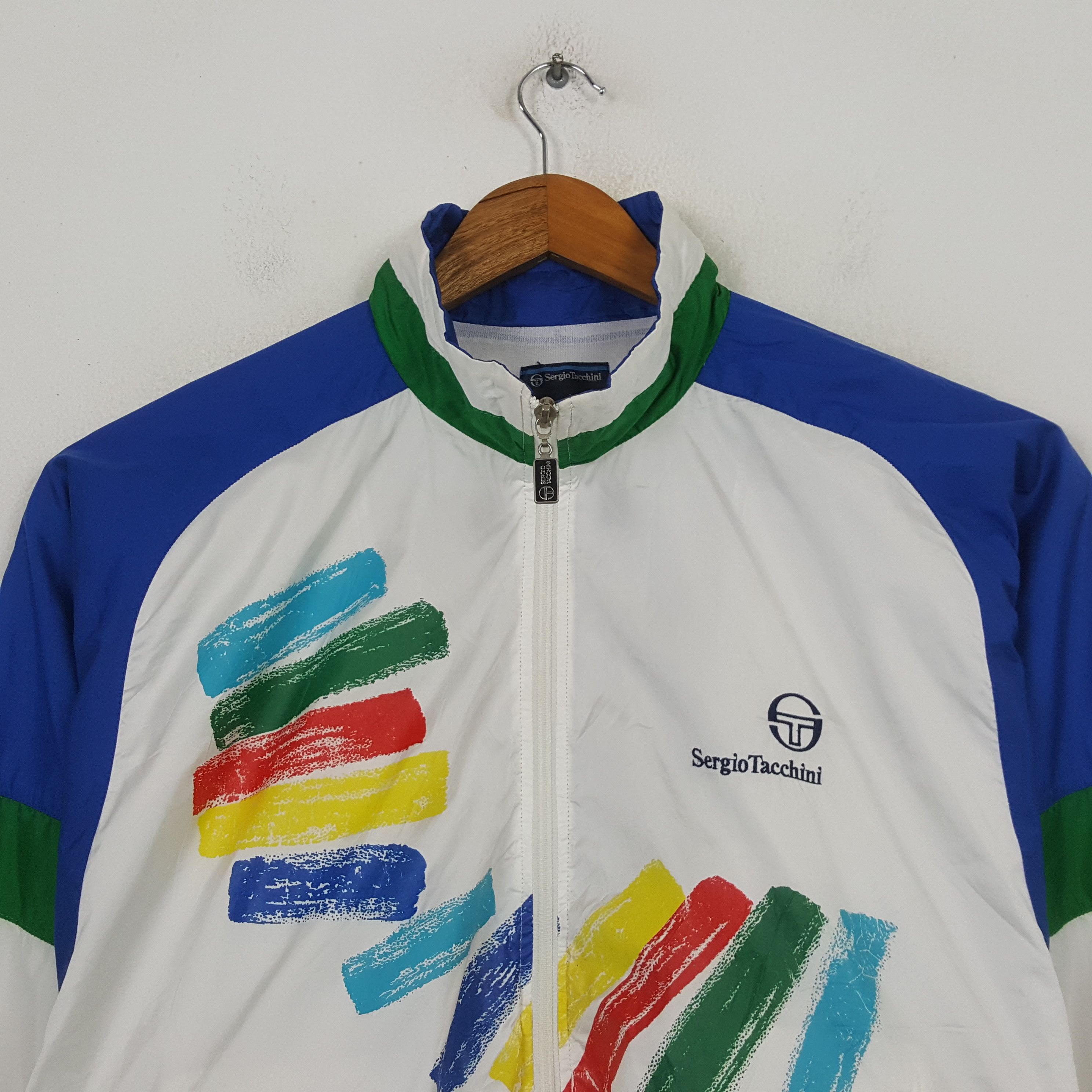 Sergio Tacchini Vintage Sergio Tacchini Tennis Sportswear Style Jacket RR27 Size US L / EU 52-54 / 3 - 2 Thumbnail