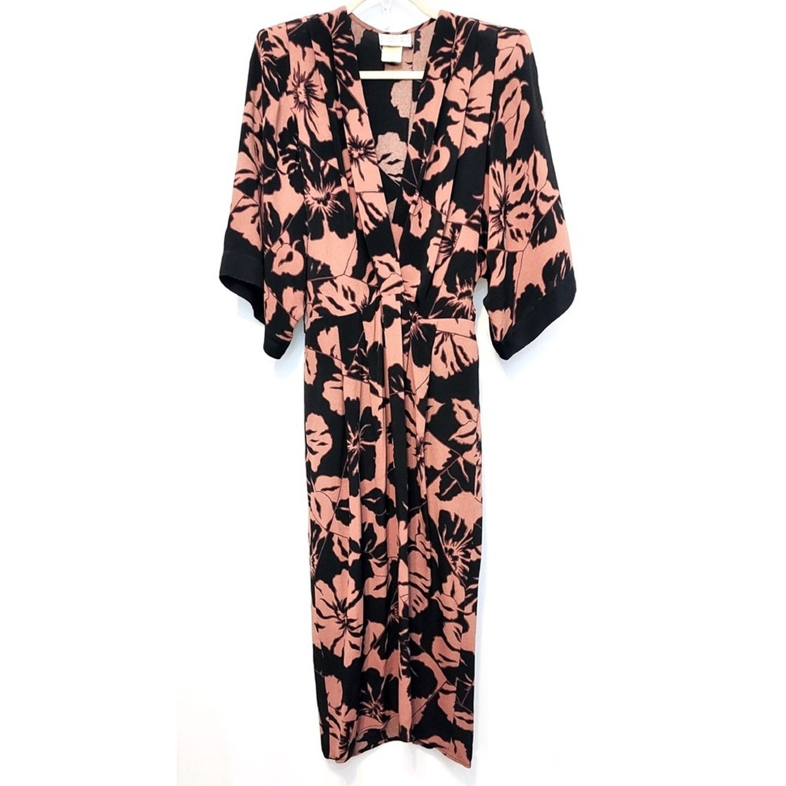 Other Barbara Barbara Brown Black Tropical Floral Pants Jumpsuit Size 34" / US 12 / IT 48 - 1 Thumbnail