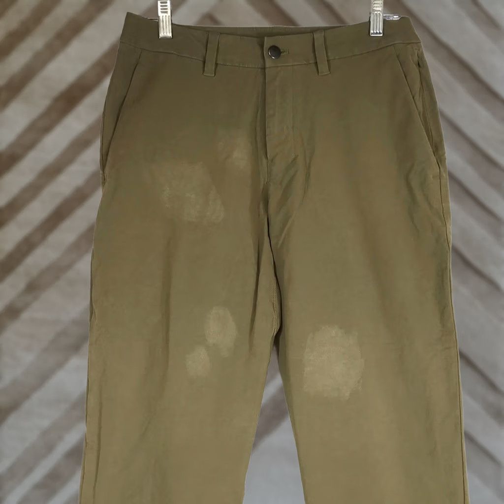 Lululemon Lululemon Commission Slim-Fit Pants Olive Green Mens Technical Chino Flawed Size 28" / US 6 / IT 42 - 1 Thumbnail