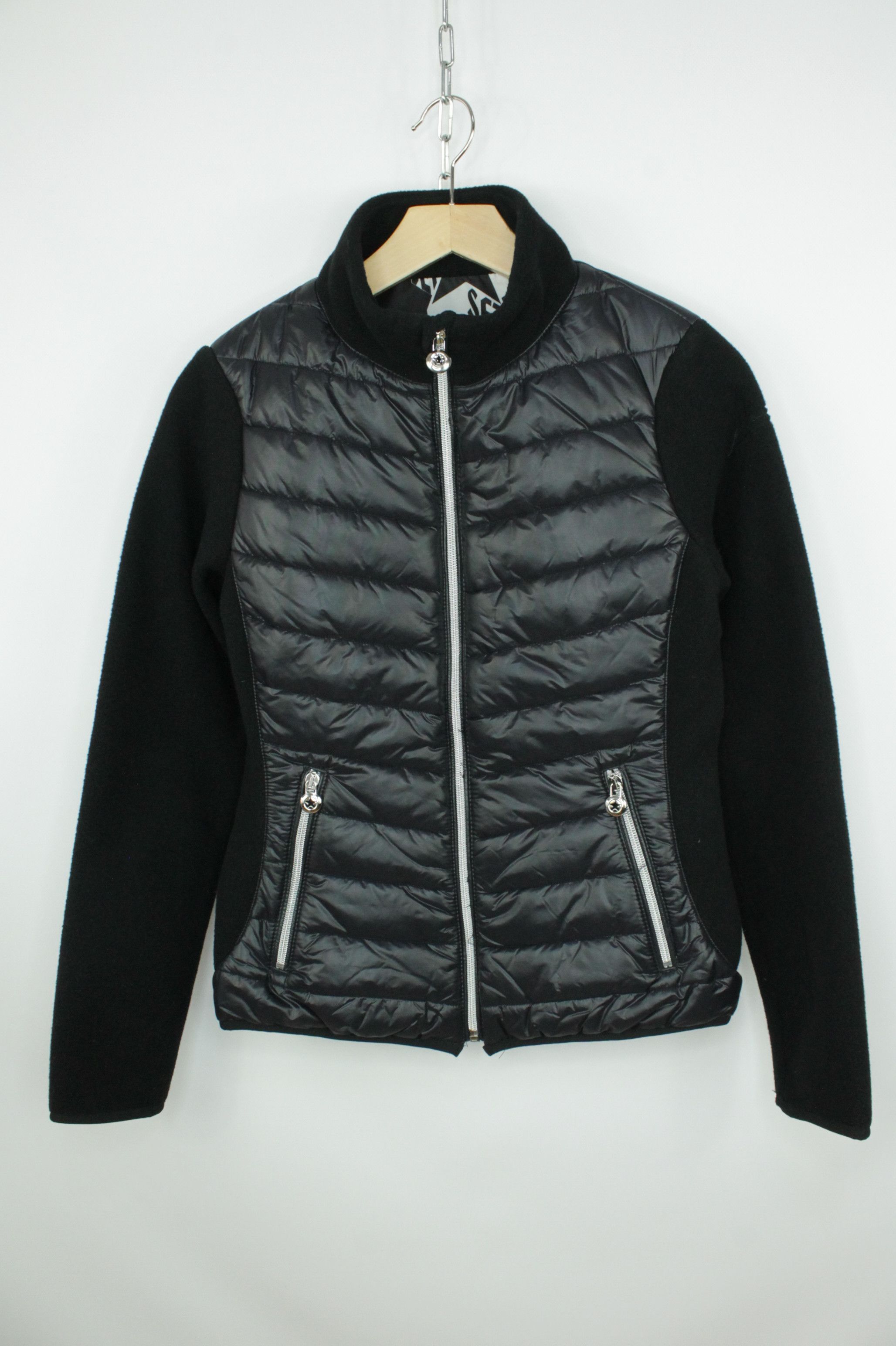 JET SET JET SET Hybrid Poppy Padded Black Fleece Jacket Women's Size M / US 6-8 / IT 42-44 - 1 Thumbnail