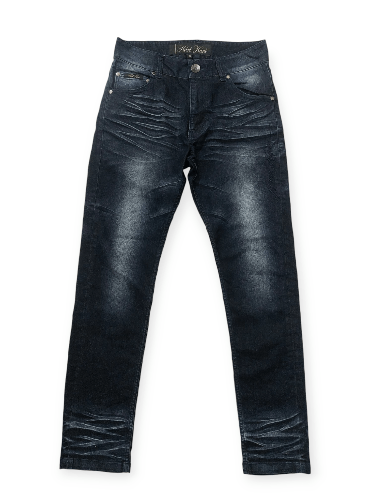 If Six Was Nine × Karl Kani Vintage Karl Kani Whiskers Denim Size US 30 / EU 46 - 20 Thumbnail