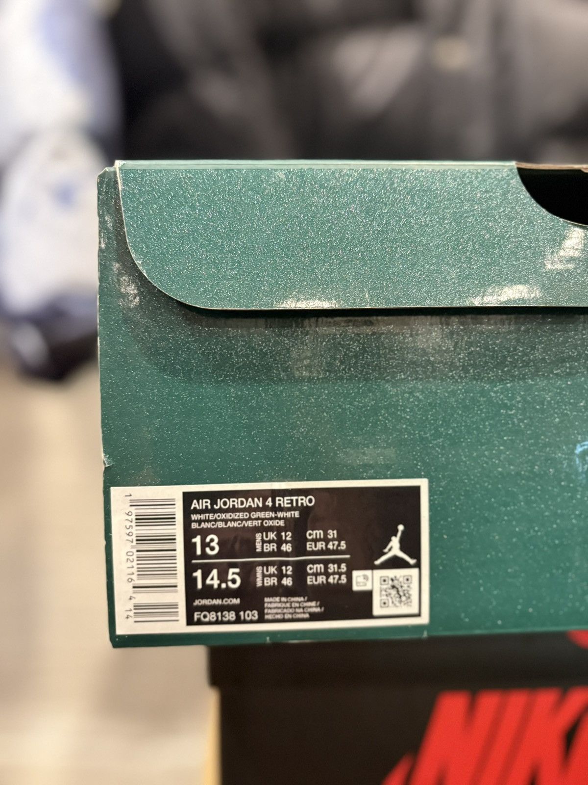Jordan Brand Jordan 4 Retro Oxidized Green Clean OG Size 13 Size US 13 / EU 46 - 4 Thumbnail