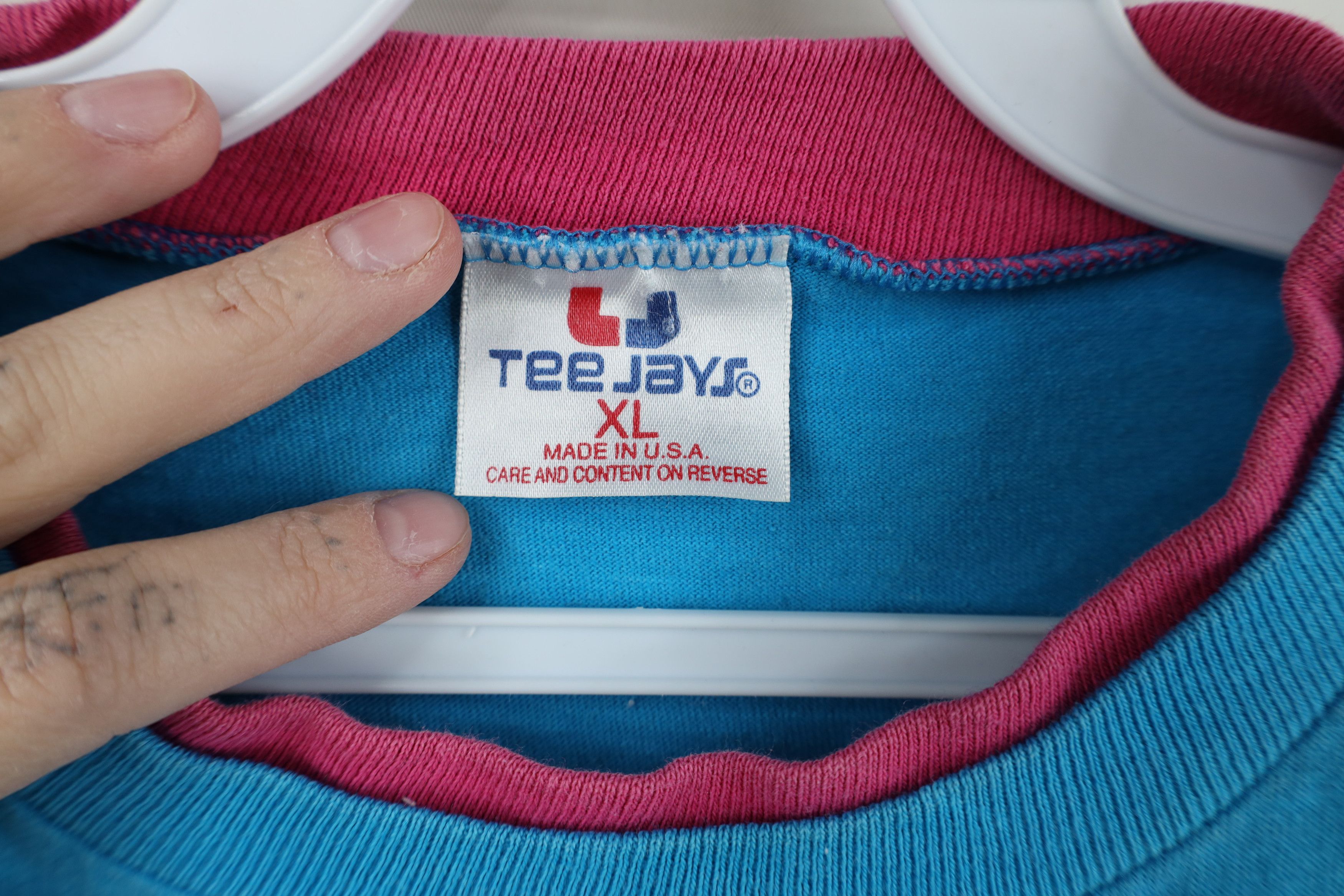 Vintage Vintage 90s Streetwear New Orleans Layered T-Shirt Blue USA Size XL / US 12-14 / IT 48-50 - 9 Thumbnail