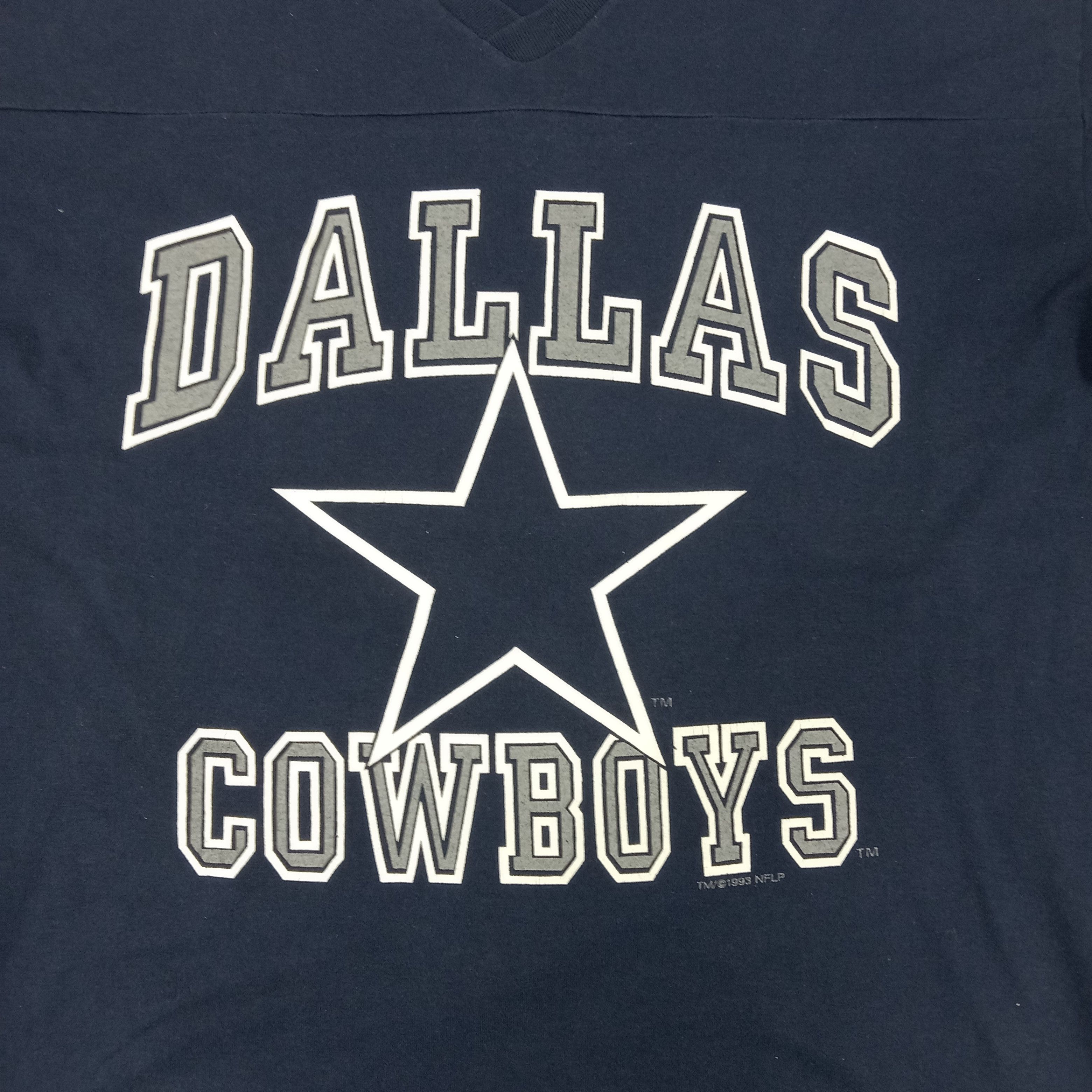 Logo 7 × NFL × Vintage Vintage 90's Dallas Cowboys American Football Team Tshirt Size US XXL / EU 58 / 5 - 2 Thumbnail