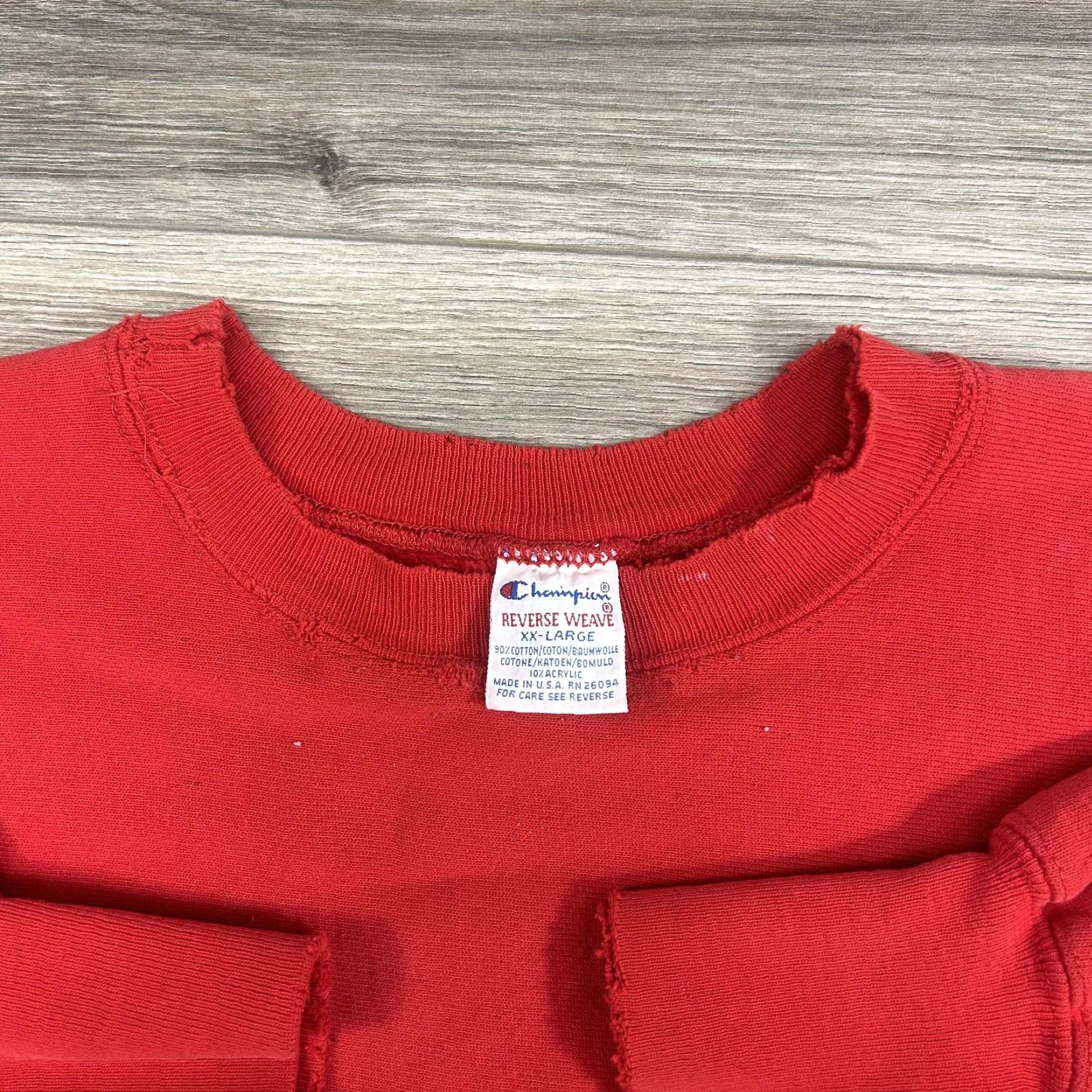 Champion VINTAGE Champion Sweatshirt Mens 2XL Red Reverse Weave Crewneck Made in USA Size US XXL / EU 58 / 5 - 7 Thumbnail