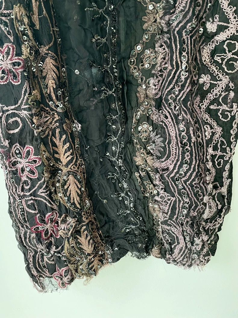 Junya Watanabe Junya Watanebe 05SS Embroidered Vest 2504-Nextarrow Size ONE SIZE - 2 Thumbnail