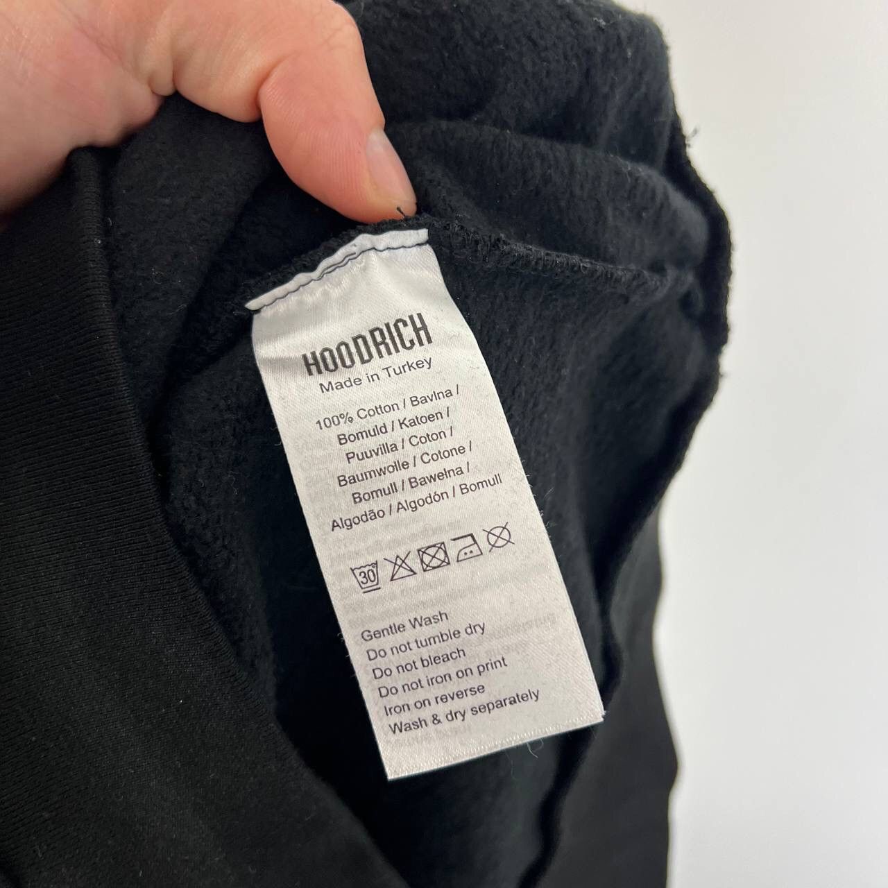 Japanese Brand Hoodie Hoodrich Y2K Style Drill BlackBig Logo Size US M / EU 48-50 / 2 - 5 Thumbnail