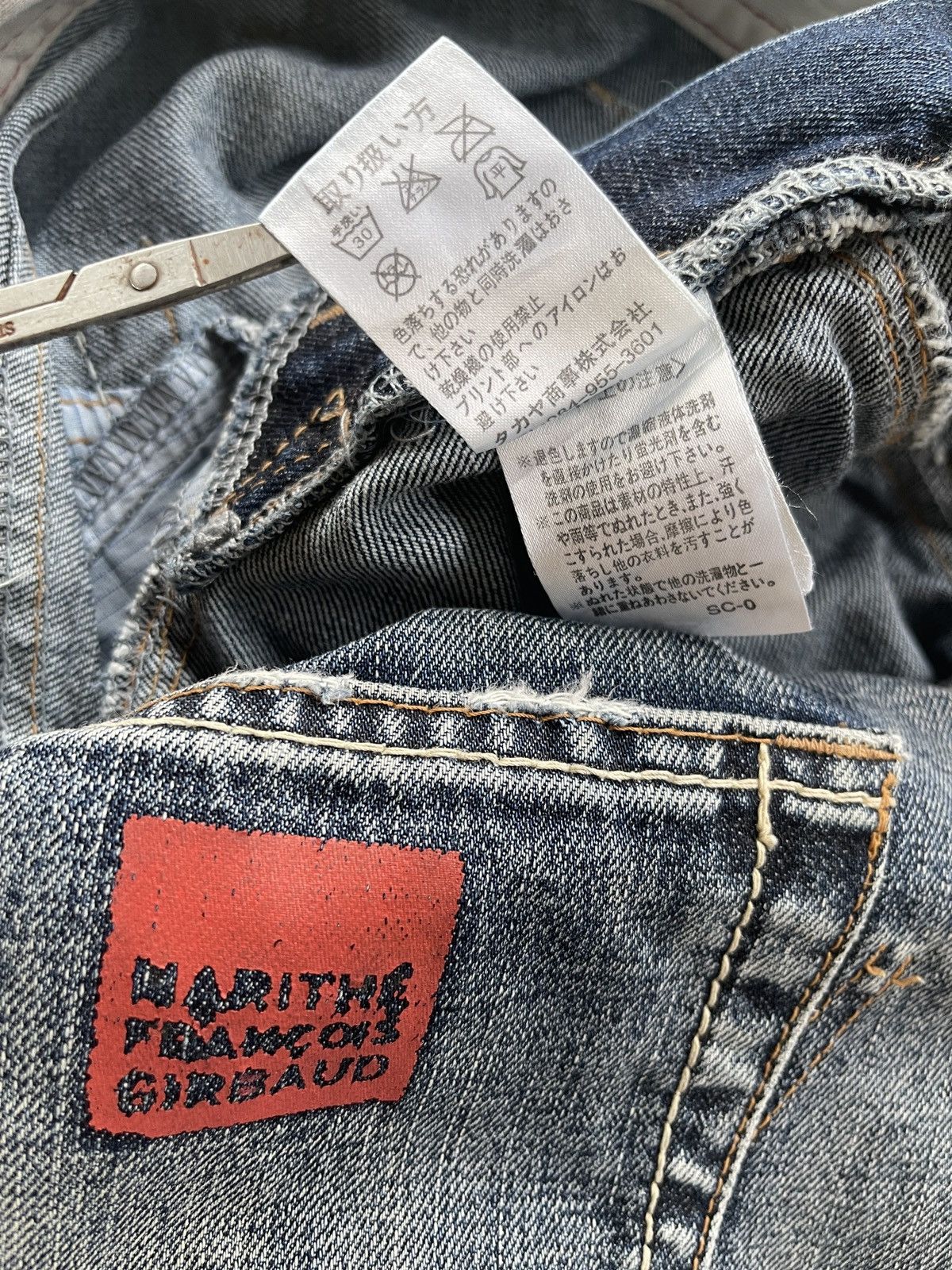 Marithe + Francois Girbaud MFG Distressed Jeans Size US 31 - 12 Thumbnail