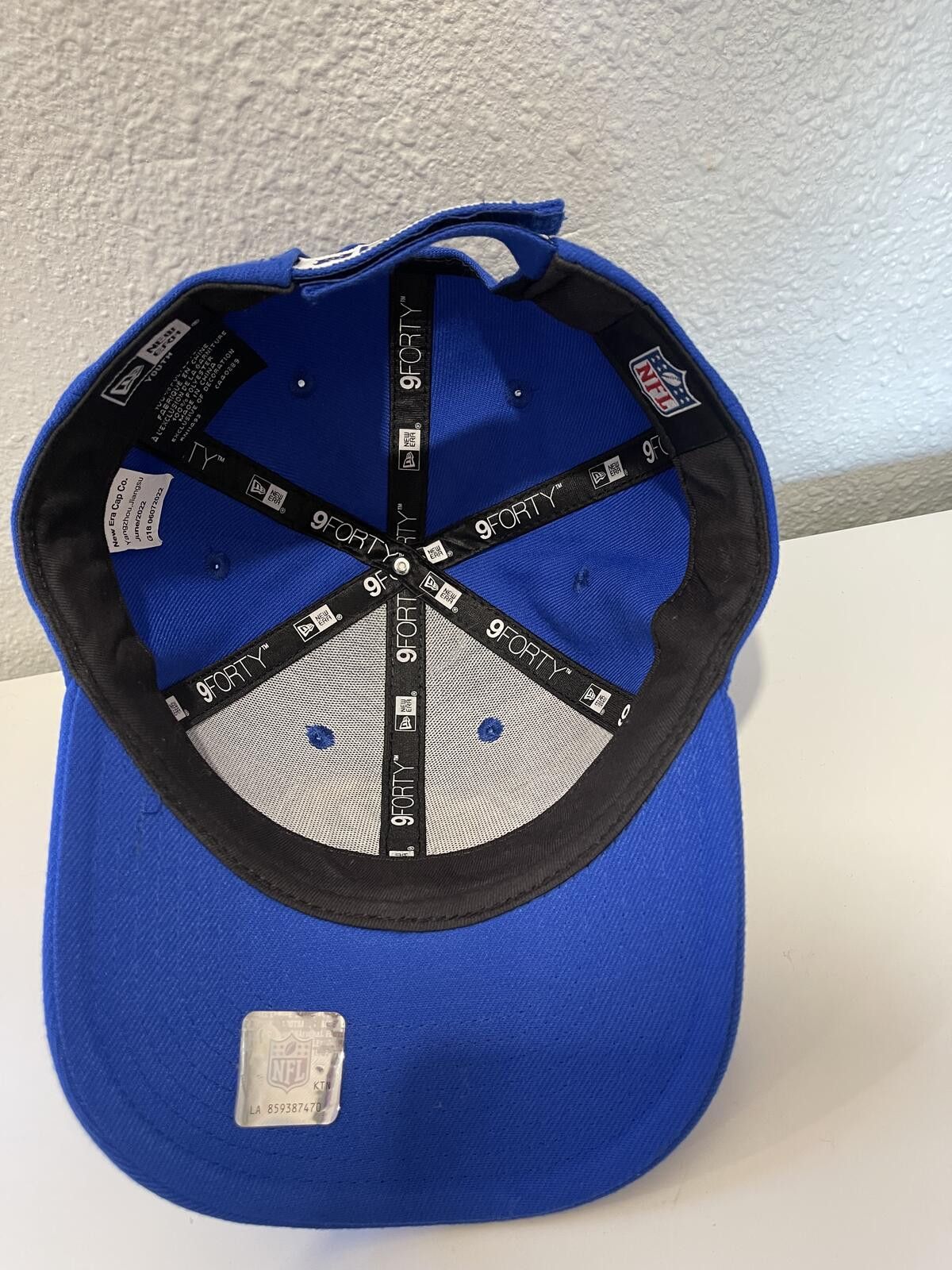 New Era New Era LA Rams 9FORTY Youth Adjustable Hat Blue Size ONE SIZE - 4 Thumbnail