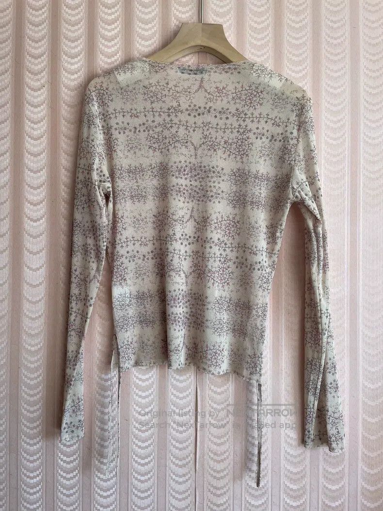 Issey Miyake Issey Miyake Main Line Mesh Floral Vine Branch Long Sleeve Size L / US 10 / IT 46 - 2 Thumbnail