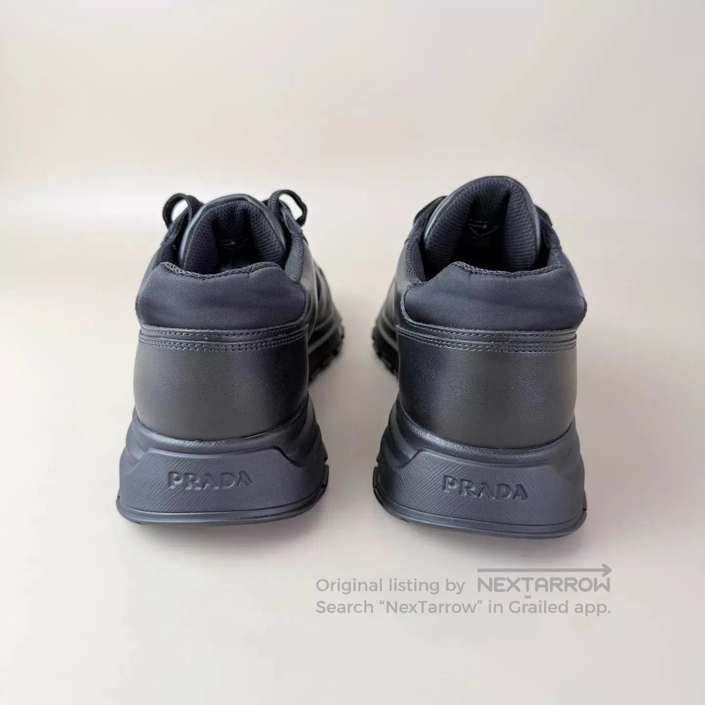 Prada Black Low-Top Sneakers with Textured Design. Size US 8 / EU 41 - 3 Thumbnail