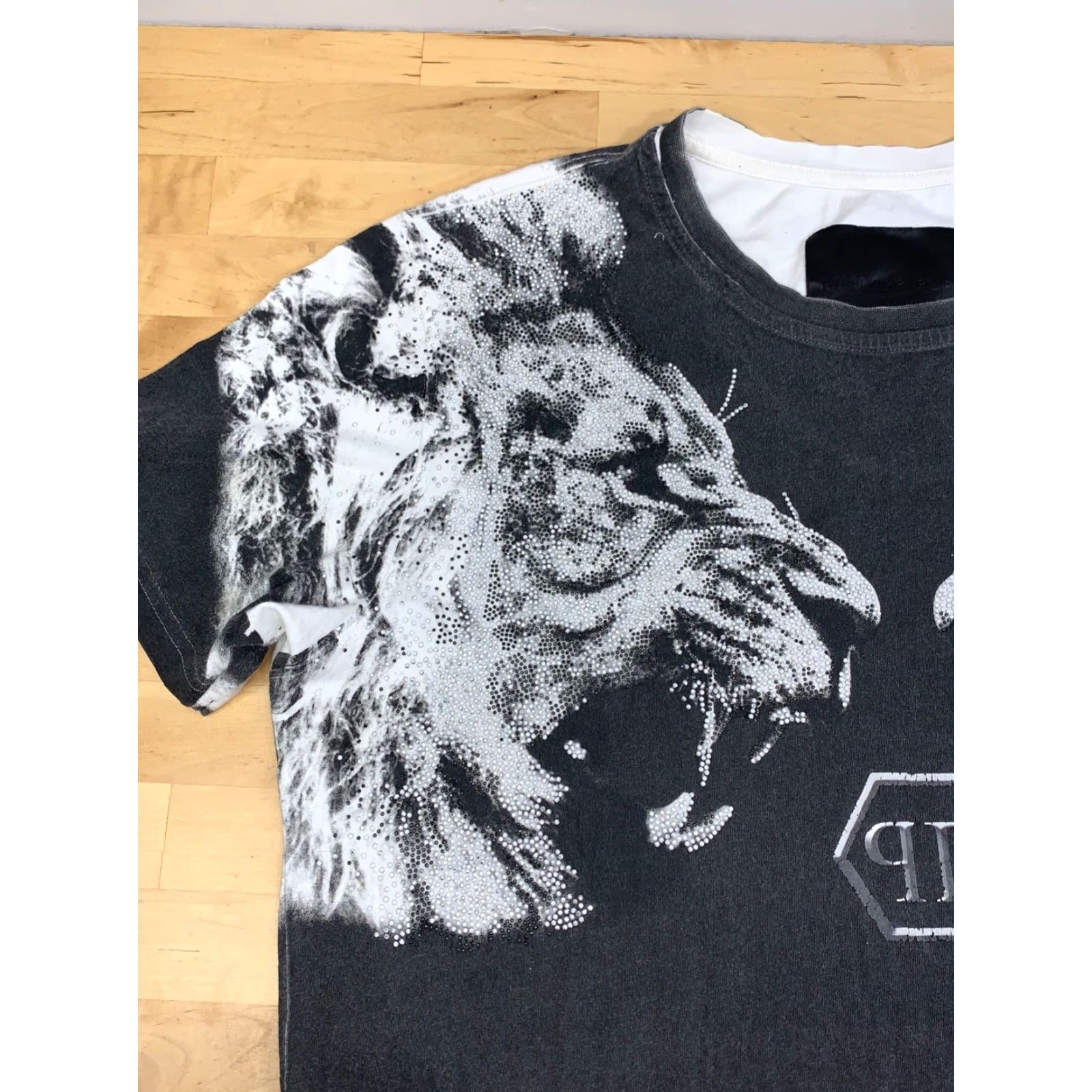 Philipp Plein Philipp Plein Shirt Men M Lions Rhinestone Logo Short Sleeve Crew Neck Multicolor Logo T-Shirt Mens Size US M / EU 48-50 / 2 - 3 Thumbnail