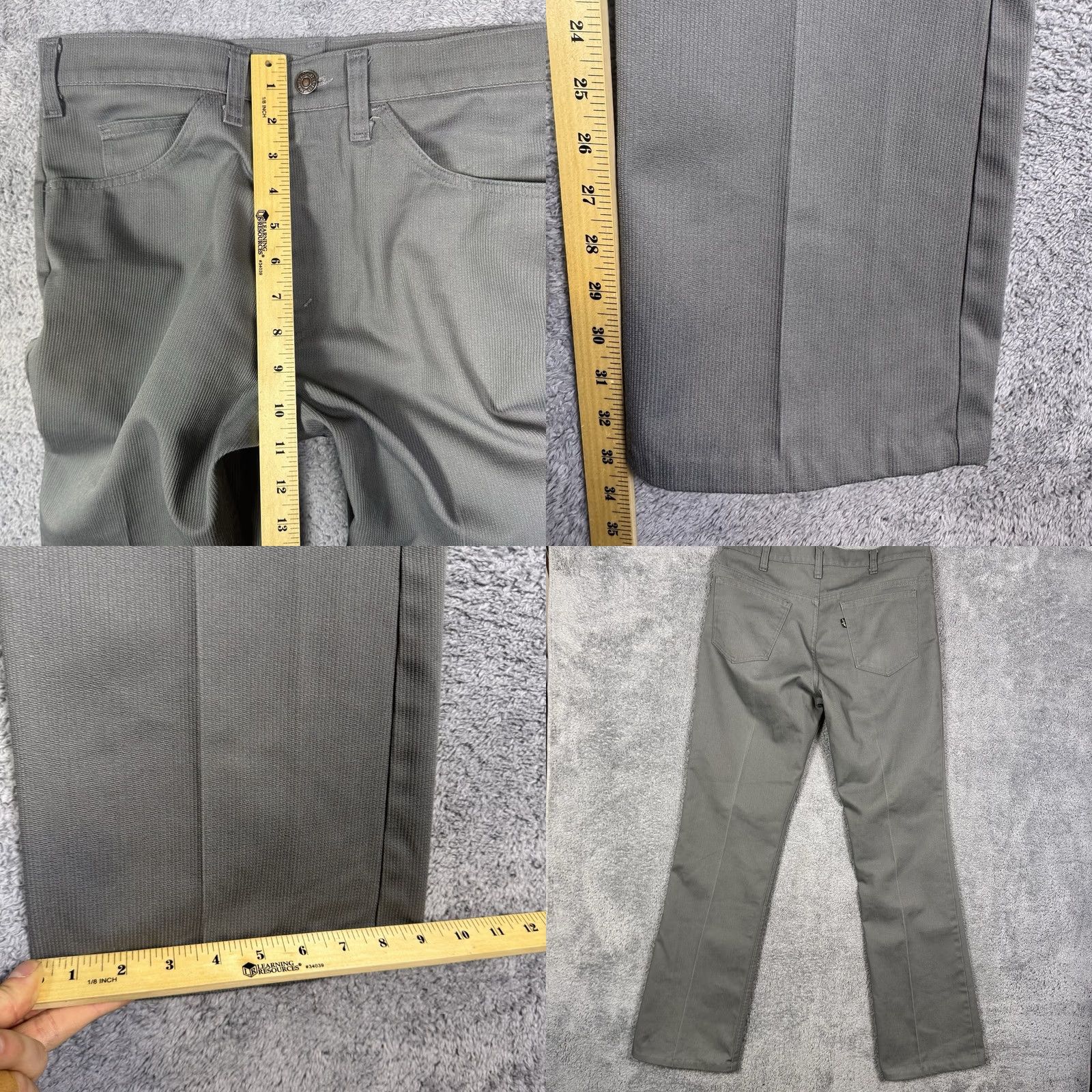 Levi's VINTAGE Levi's 517 Pants Mens 33x33 Corduroy Talon STA-PREST Rockabilly 1991 Size US 33 - 9 Thumbnail