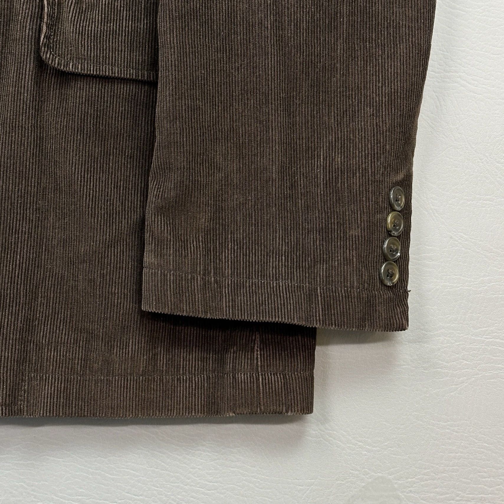 J.Crew VINTAGE J.CREW Jacket Men’s XL Brown Corduroy 3 Button Blazer Coat - Single-Breasted, Notch Lapel, Four-Button Sleeve, Dry Clean Only, Cotton Lining Size 46R - 2 Thumbnail