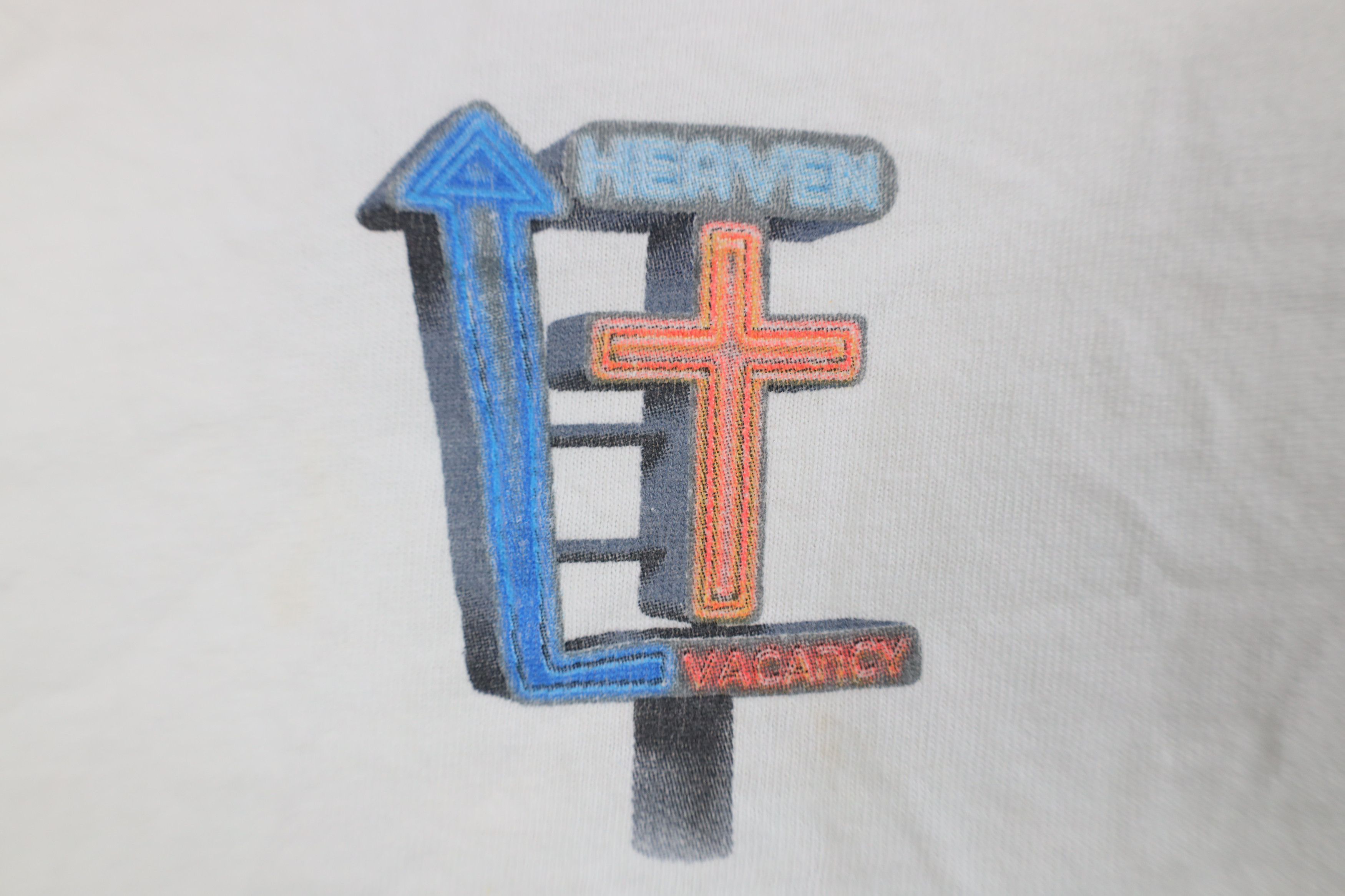 Vintage Vintage Y2K I'll Leave The Light On For Christian T-Shirt Size XL / US 12-14 / IT 48-50 - 5 Thumbnail