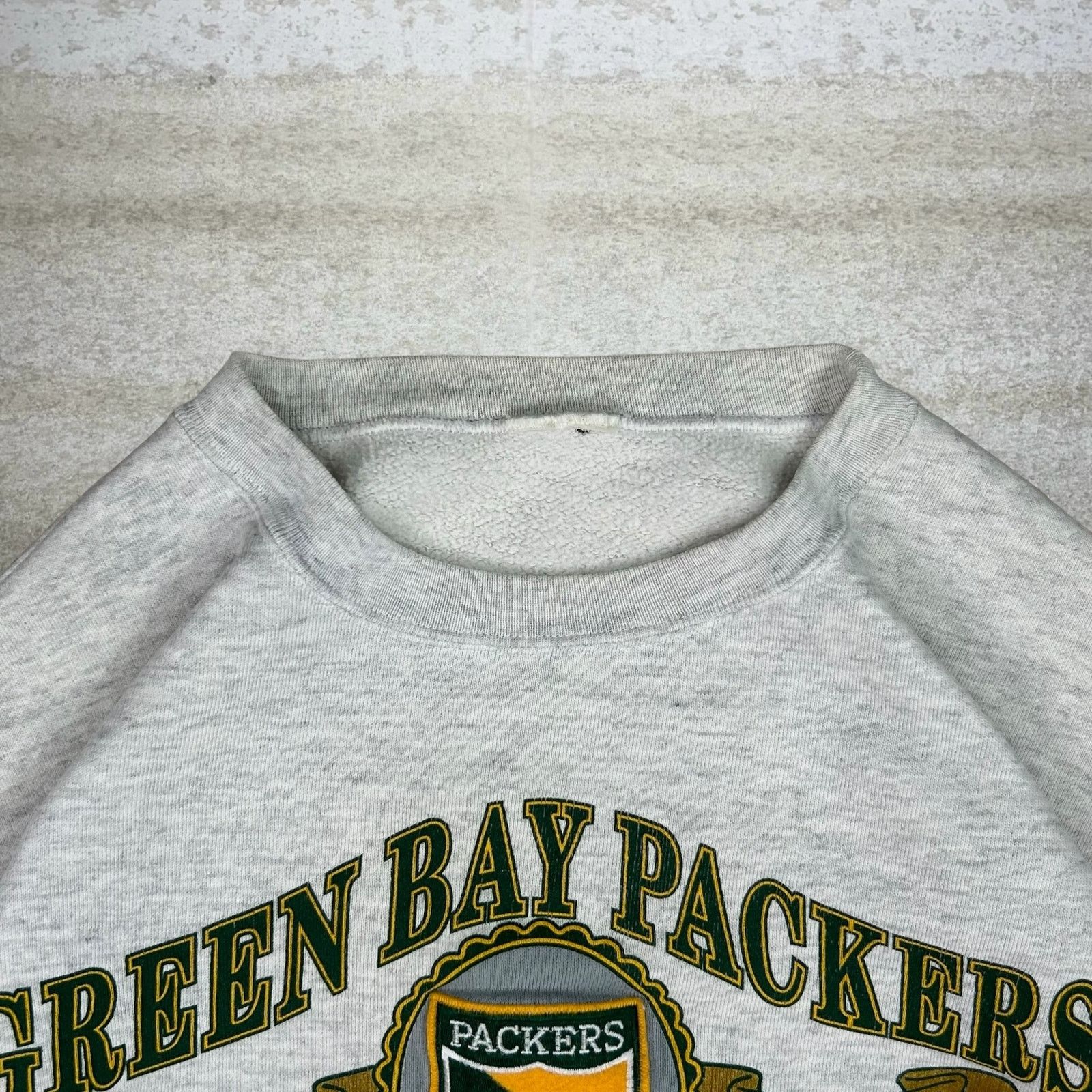 Nutmeg Vintage 90s Packers Sweatshirt Mens M Light Grey Cut Sleeves Size US M / EU 48-50 / 2 - 5 Thumbnail