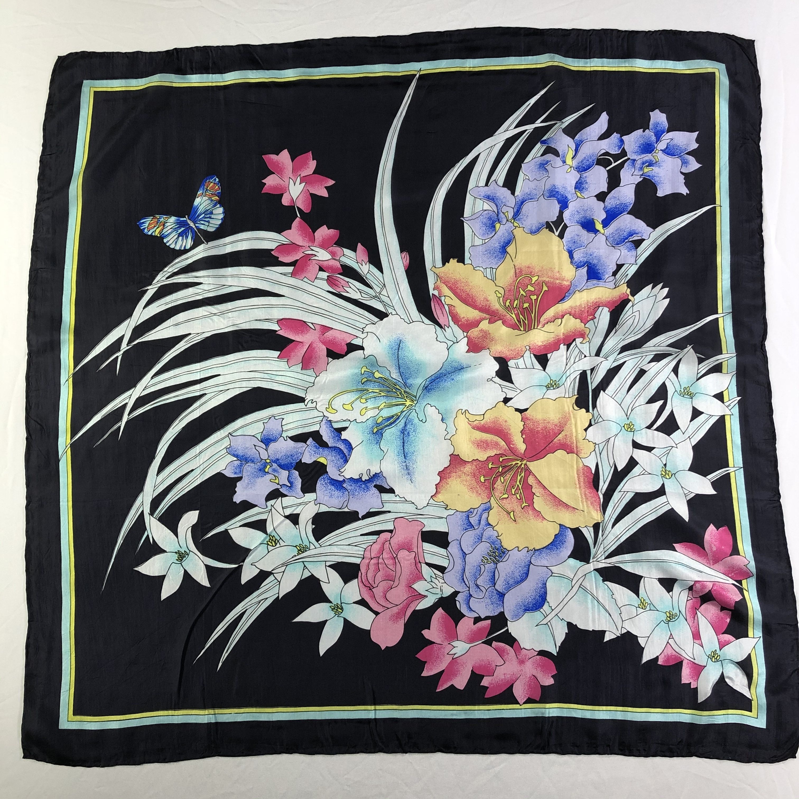 Vintage Vintage Silk Scarf Size ONE SIZE - 2 Thumbnail