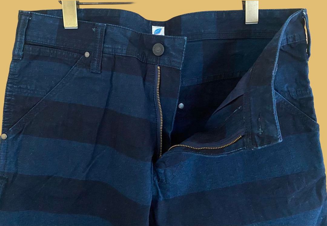 Pure Blue Japan Pure Blue Japan Indigo Border Painter Pants Size US 32 / EU 48 - 4 Thumbnail