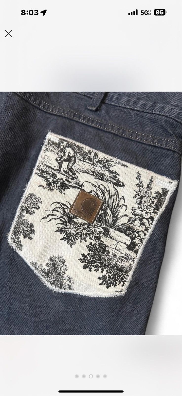 Carhartt dyed and sewn dickies Size US 40 / EU 56 - 2 Thumbnail