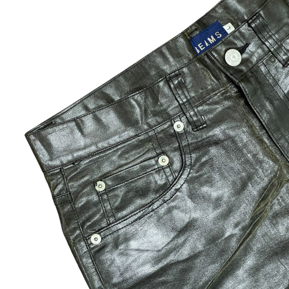 Beams Japan Vtg Beams Japan Super High Rise Straight Vinyl Fabric Pants Size US 31 - 5 Thumbnail