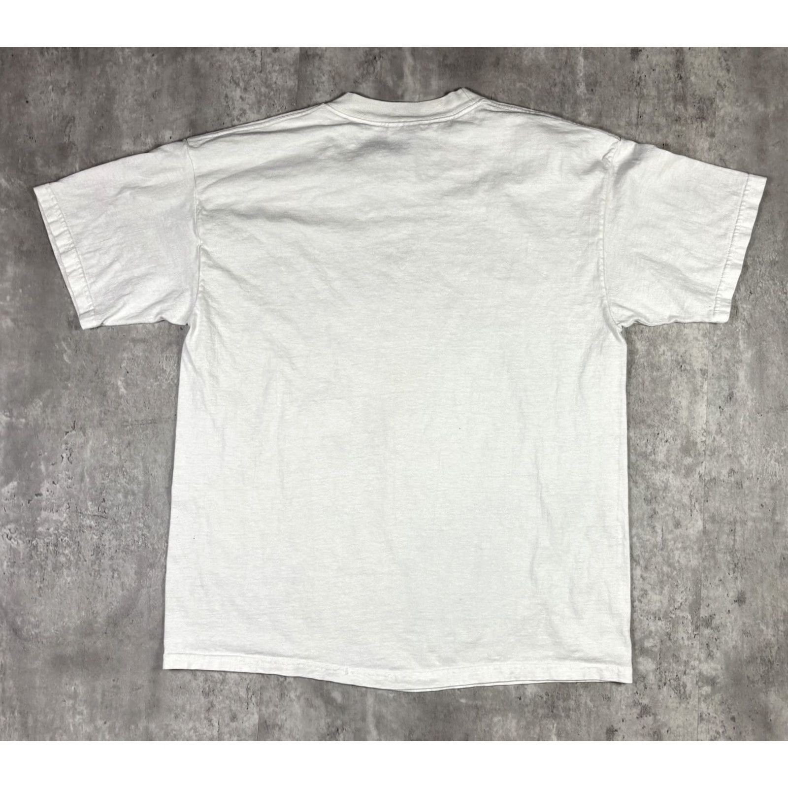 Hanes VINTAGE 90s New Orleans French Quarter Art T Shirt Adult Large White Cotton Hanes T-Shirt Crew Neck Graphic Print 90s Vintage Mens Size US L / EU 52-54 / 3 - 2 Thumbnail