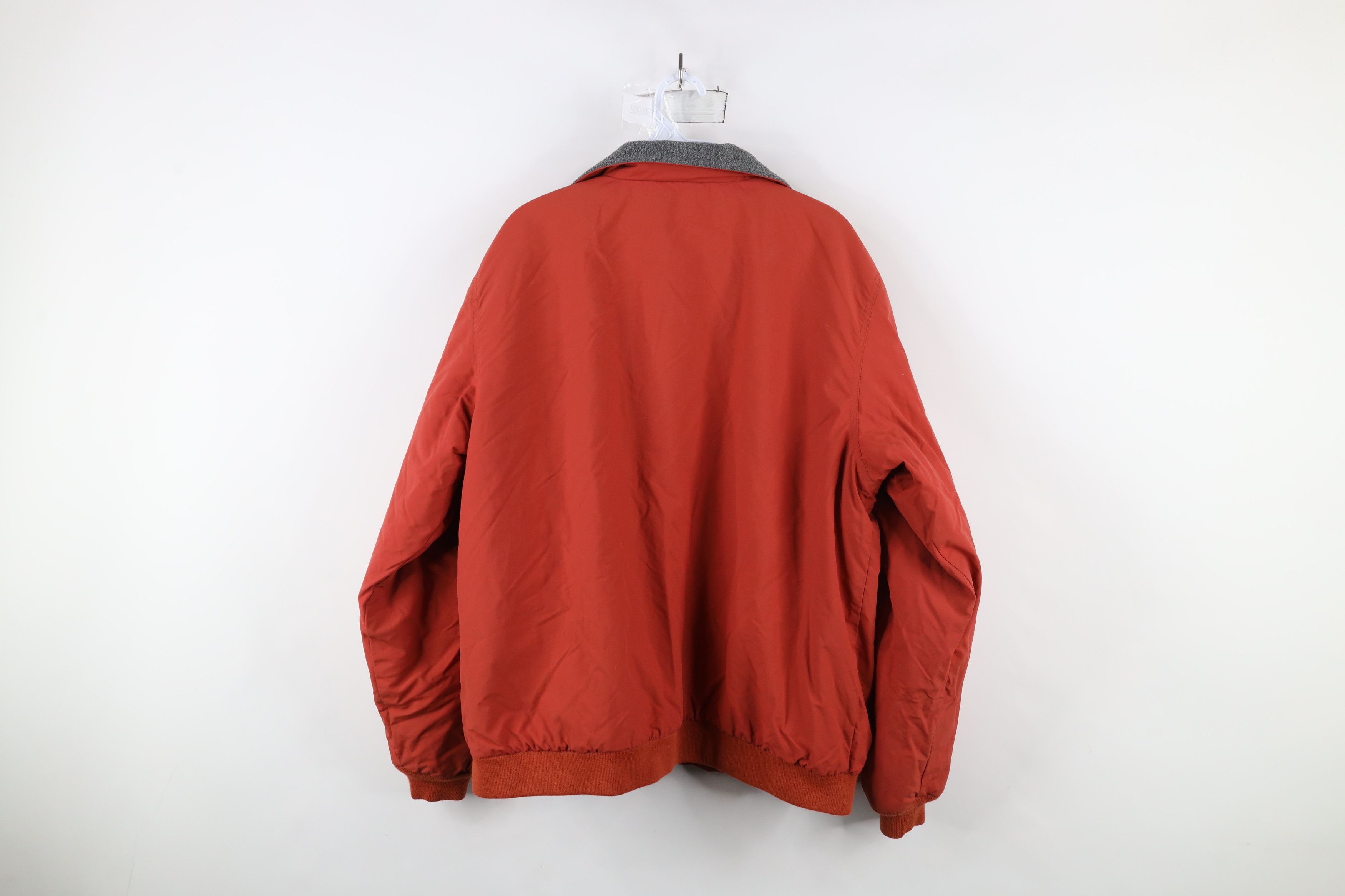 L.L. Bean × Vintage Vintage LL Bean Fleece Lined Full Zip Bomber Jacket Orange Size US L / EU 52-54 / 3 - 12 Thumbnail