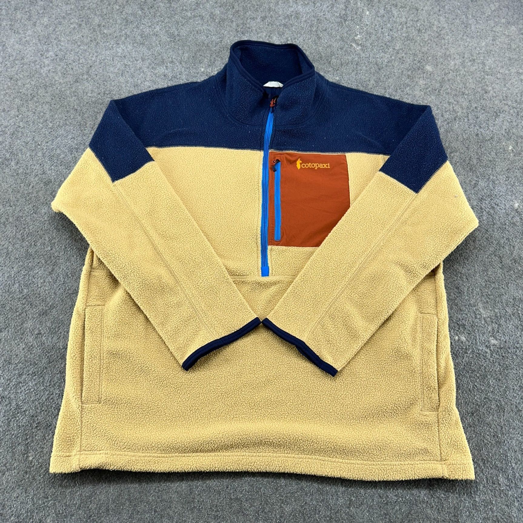 Cotopaxi Cotopaxi Pullover 2XL Men Sweatshirt Fleece Beige Brown 1/2 Zip Mock Neck Outdoor Hiking Size US XXL / EU 58 / 5 - 2 Thumbnail