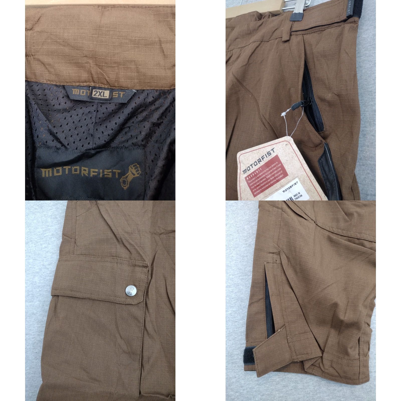 Vintage Motorfist Pilot Pants Mens 2XL Brown Pants 40-42 With Pockets 20881-7640 Size US 39 - 8 Thumbnail