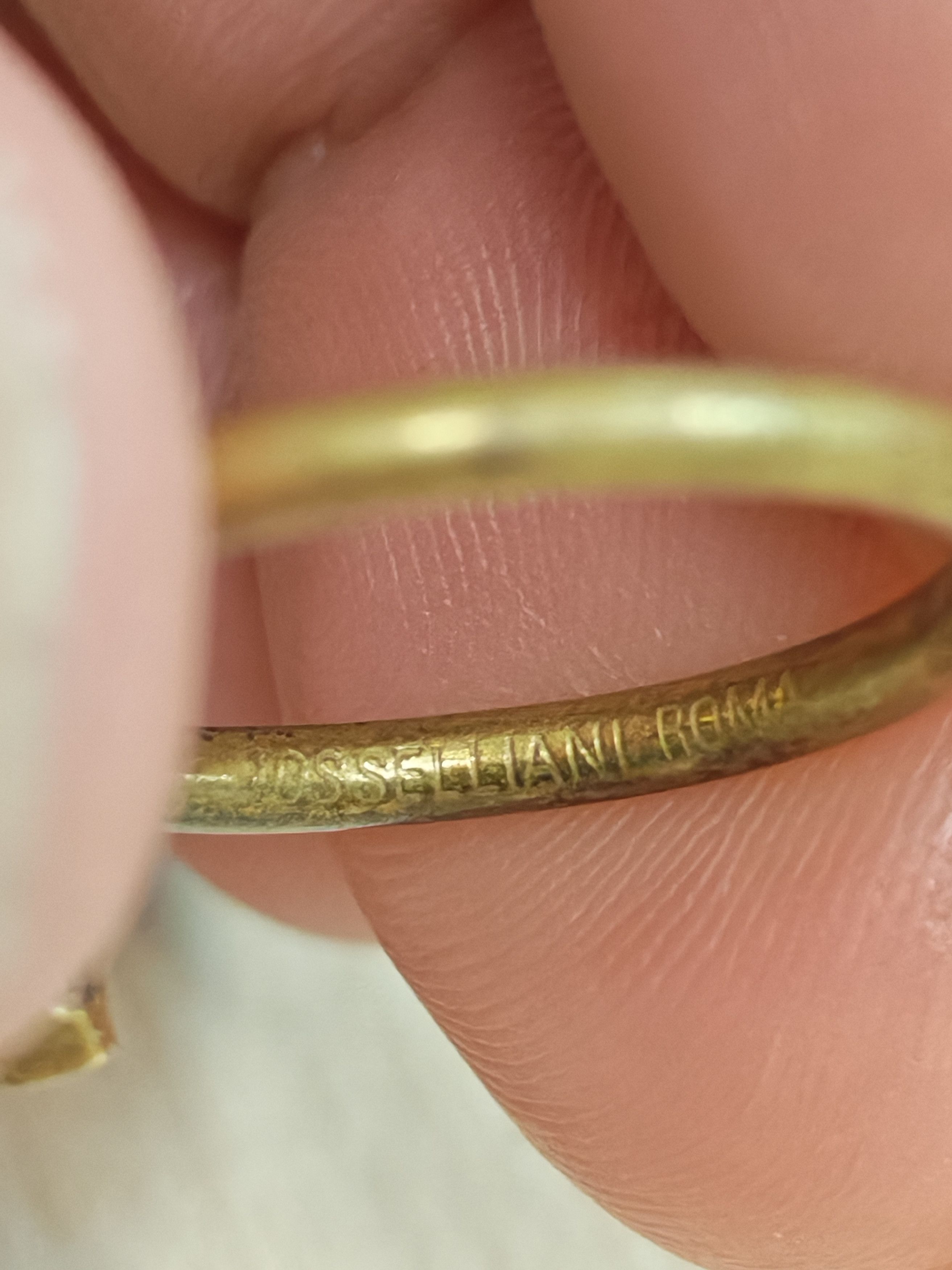 Vintage Vintage Iosselliani ring silver gold plated 19mm size Size ONE SIZE - 5 Thumbnail