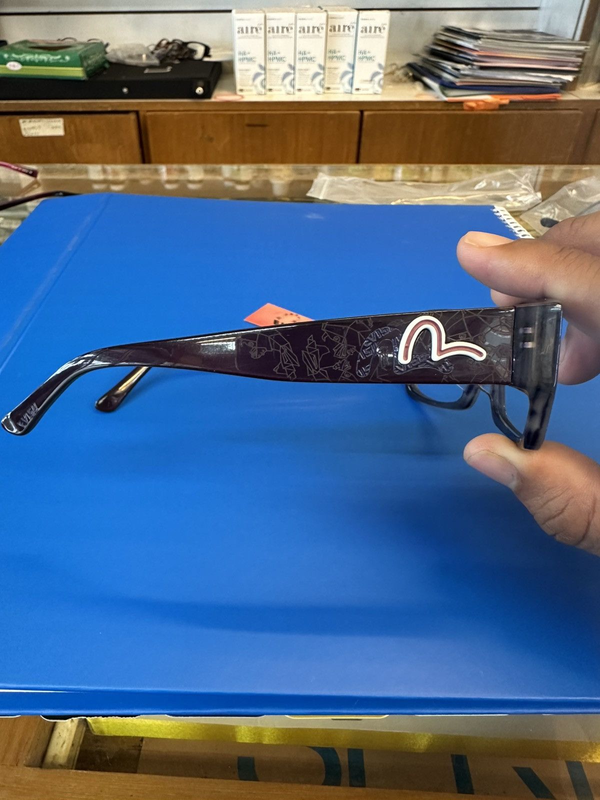 Evisu RARE Y2K Evisu Japan EVH-8518 55 🛑16-135 ✔️Frames ONLY✔️ Size ONE SIZE - 5 Thumbnail