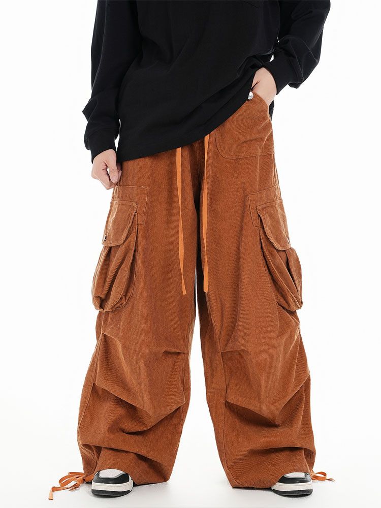 Wide Baggy Corduroy Hip Hop Nippon Cargo