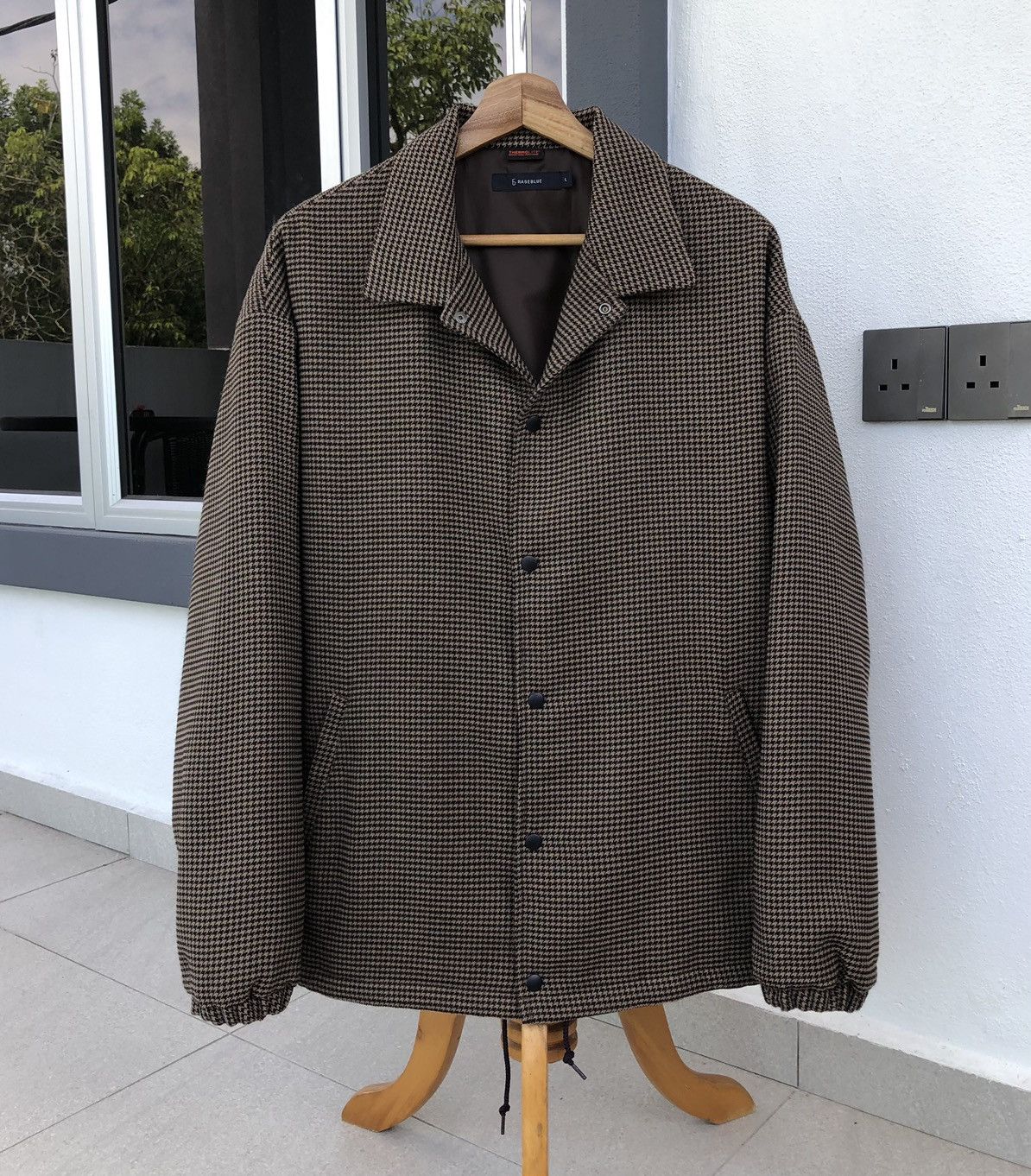RAGEBLUE RAGEBLUE Thermolite Houndstooth Coach Work Jacket Size US L / EU 52-54 / 3 - 6 Thumbnail