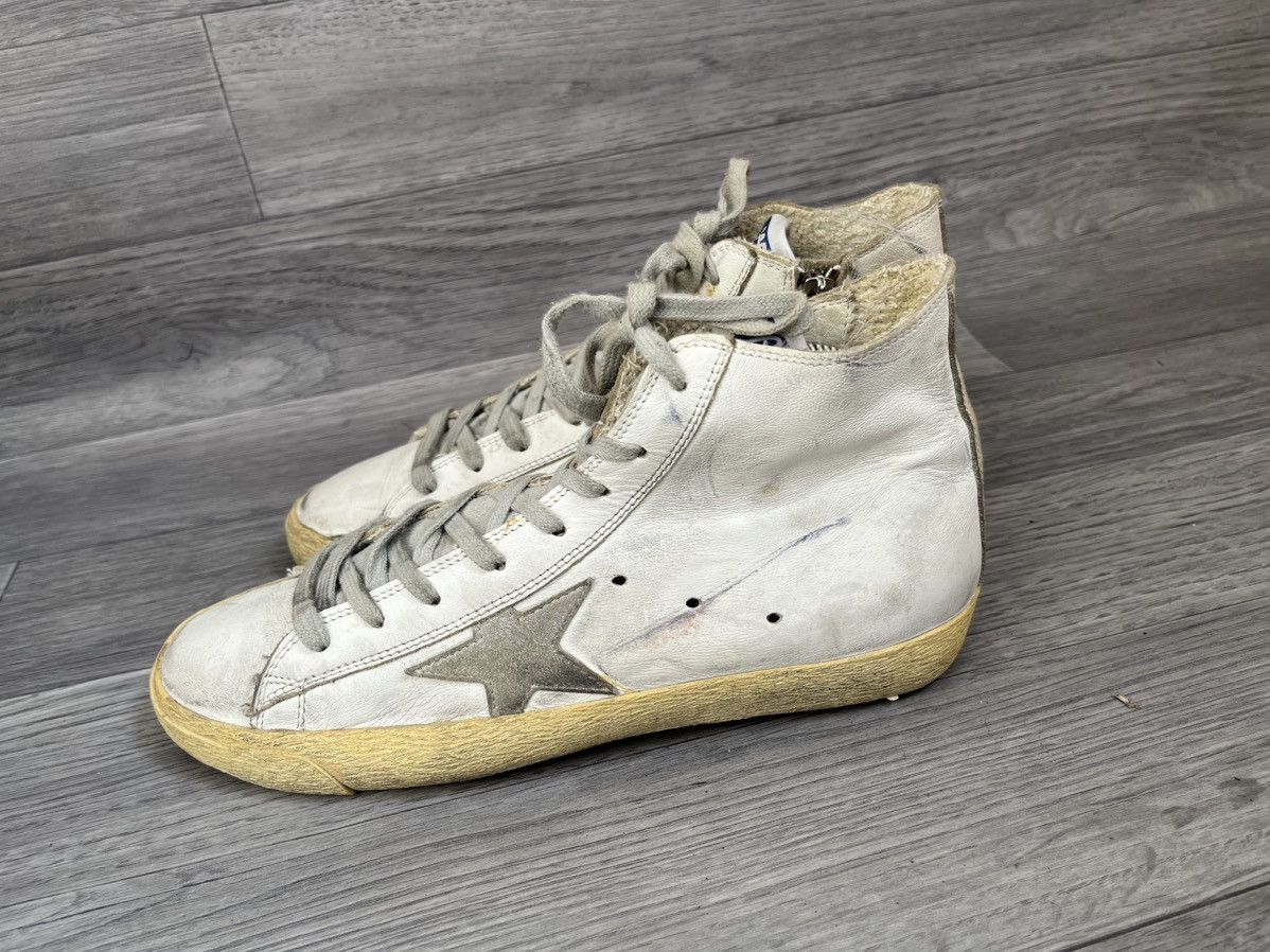 Golden Goose Golden goose francy hi-top distressed sneakers sz 40 Size US 10 / IT 40 - 4 Thumbnail