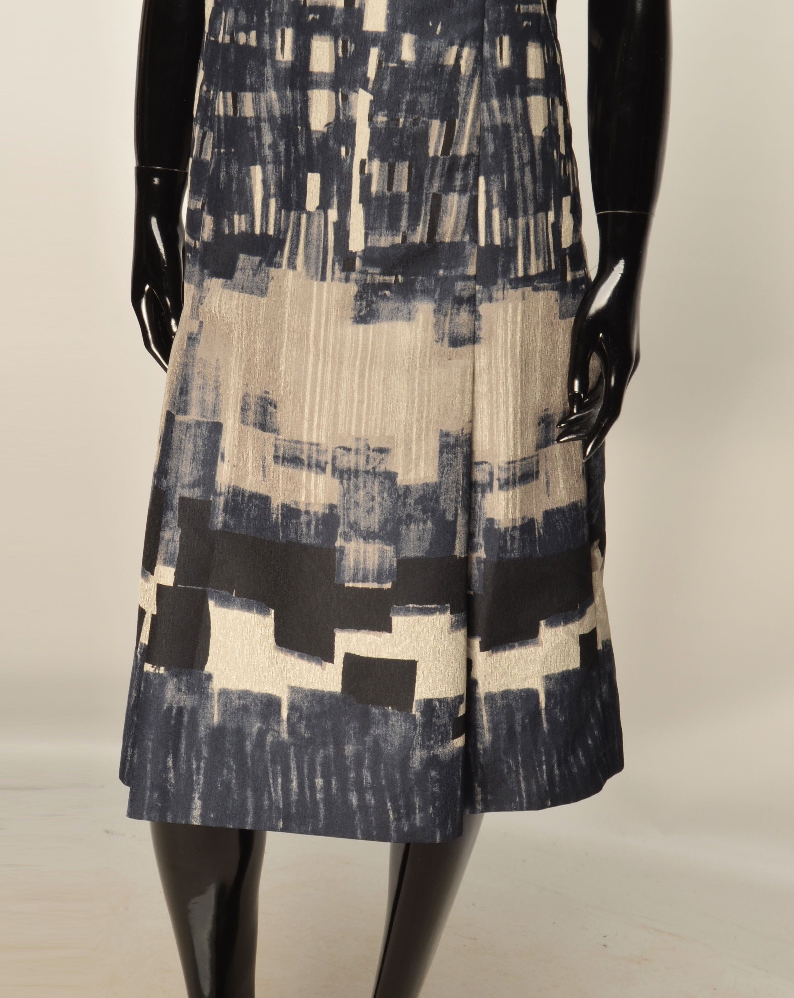 Weekend Max Mara Weekend Max Mara Abstract Print Sleeveless Fit & Flare Dress Size L / US 10 / IT 46 - 8 Thumbnail