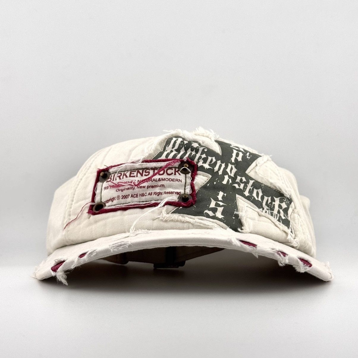 Birkenstock Vintage Birkenstock Distressed Baseball Cap Y2K Retro Design Size ONE SIZE - 1 Thumbnail