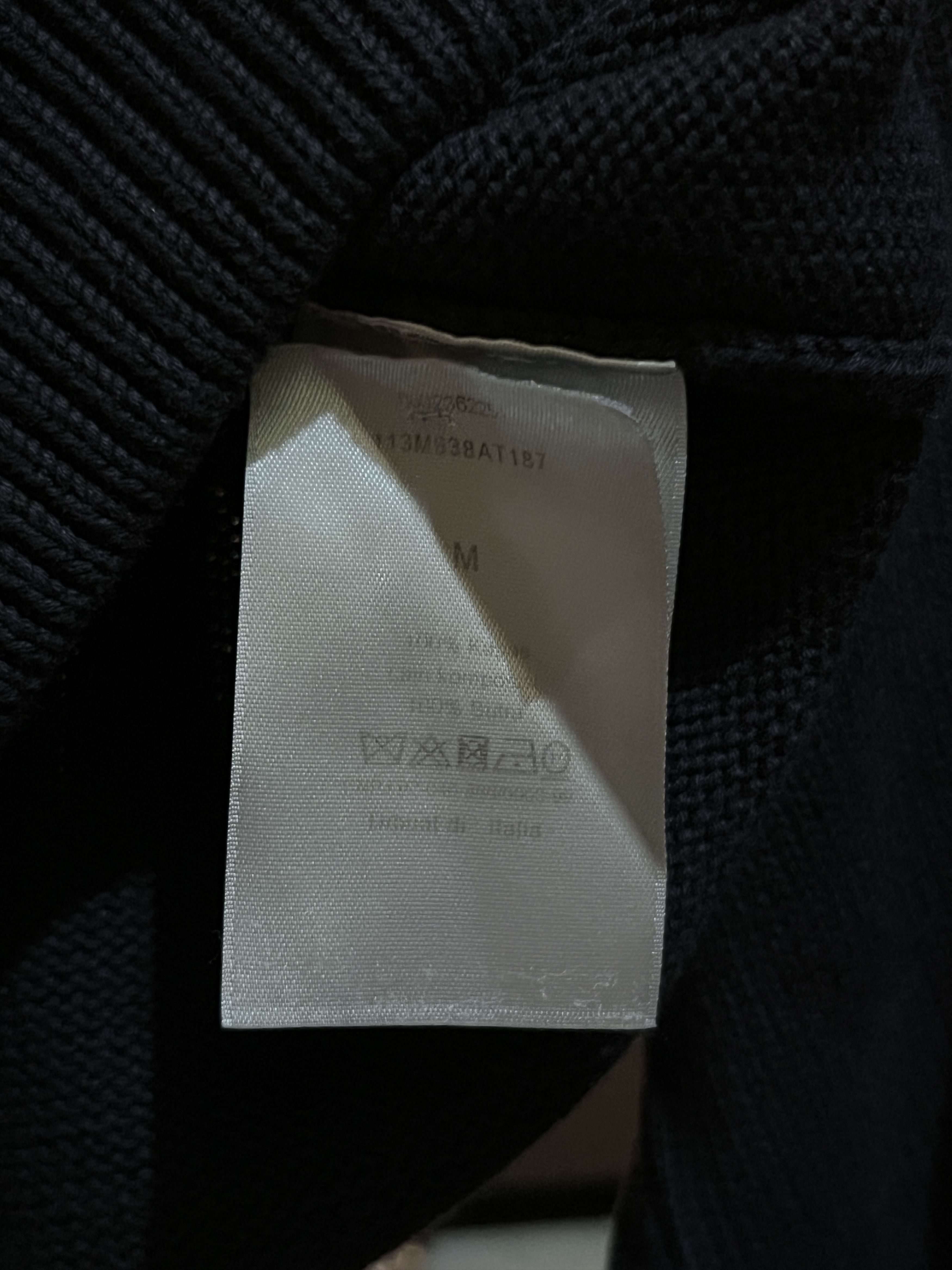 Dior Dior Oblique Inserts Deep Blue Cotton Jersey Sweater Size US M / EU 48-50 / 2 - 6 Thumbnail