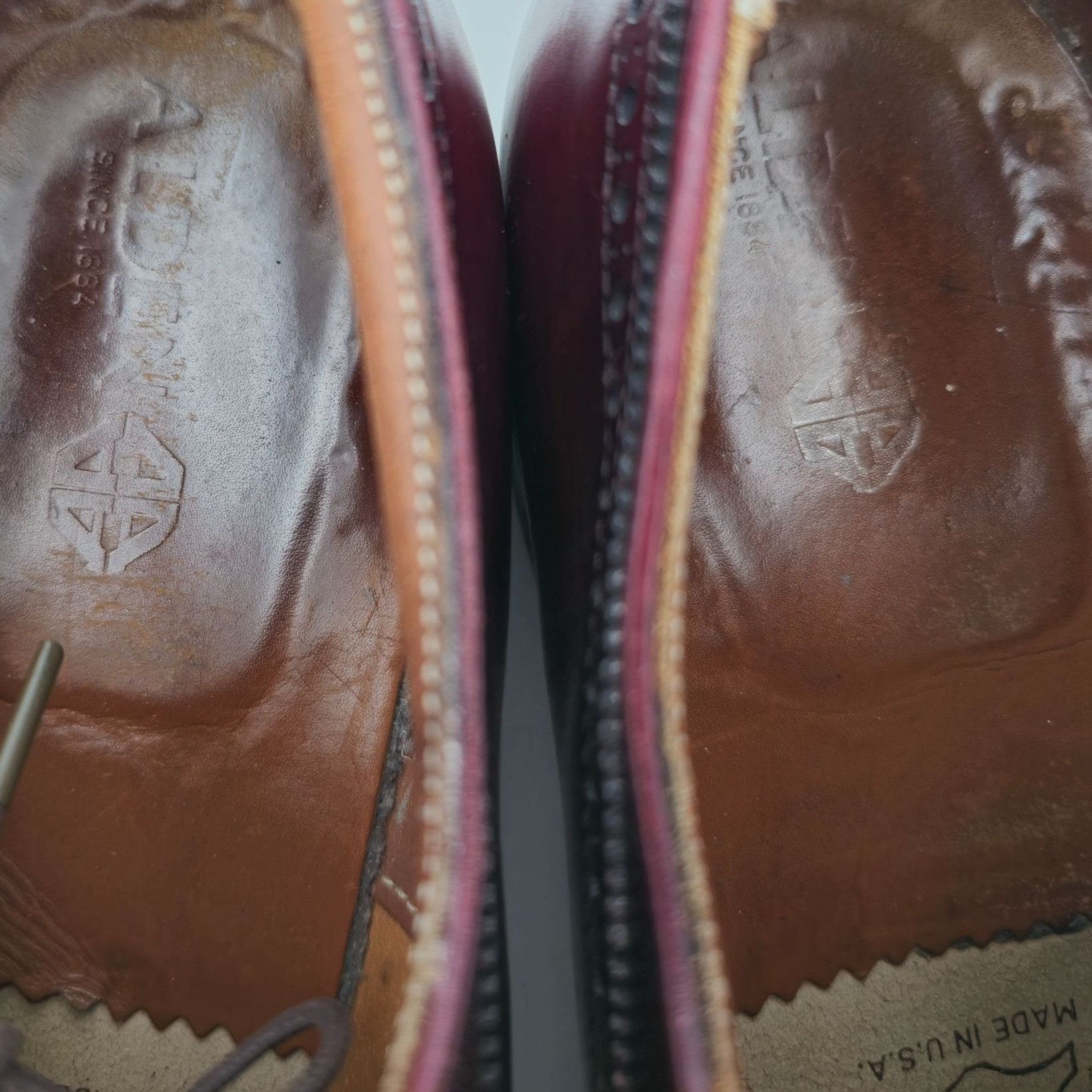 Alden Vintage Alden 929 Shortwing Dress Shoes Men size 12 Burgundy Size US 12 / EU 45 - 12 Thumbnail