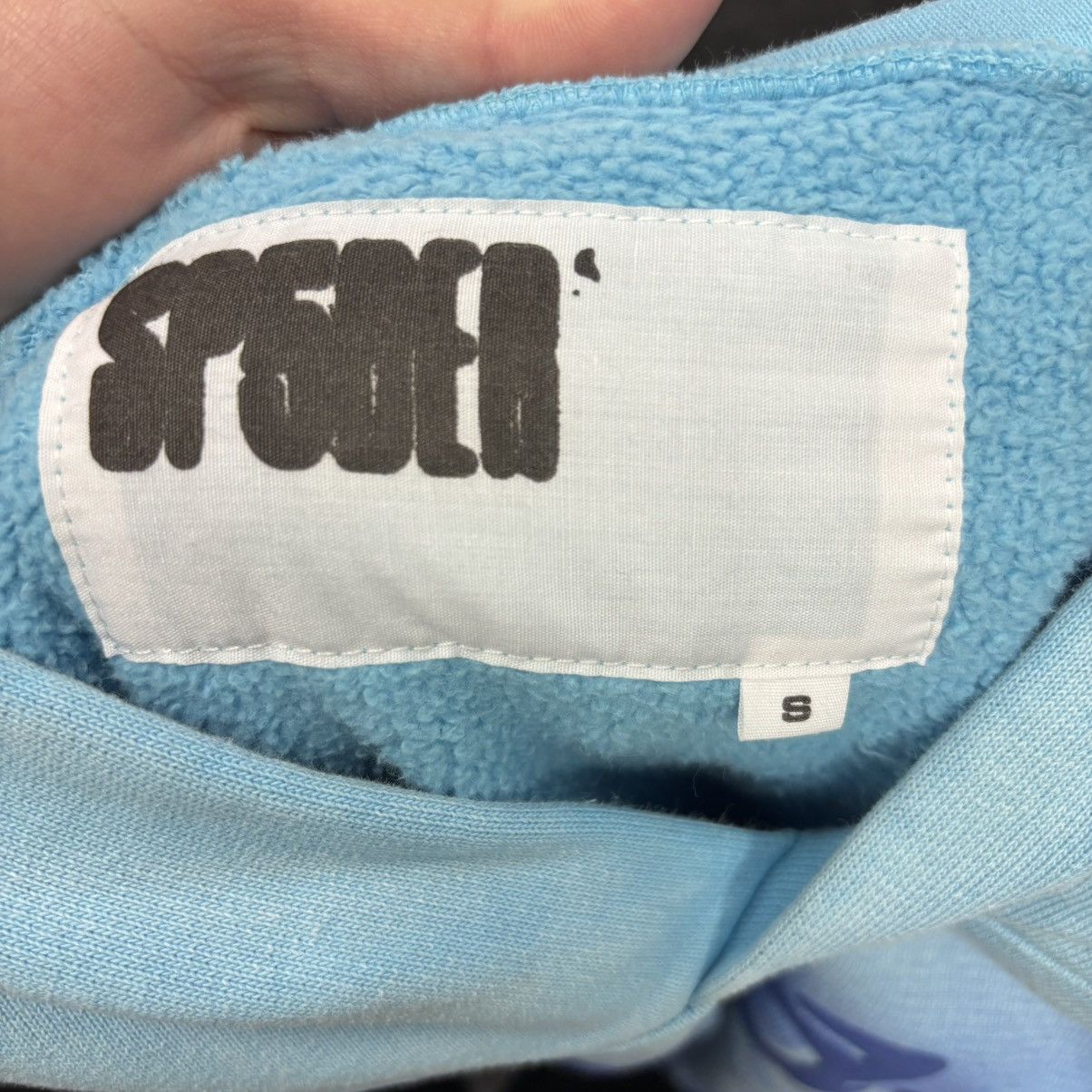 Sp5der Sp5der OG Web V2 Spray Hoodie Light Blue Size US S / EU 44-46 / 1 - 2 Thumbnail