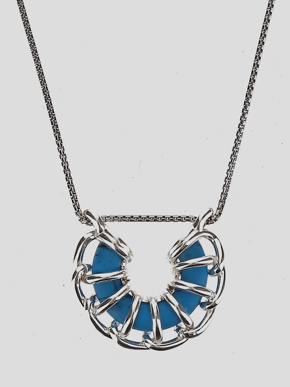 Bottega Veneta o1bcso1str0725 Size: OS / Weave Necklace in Silver Size ONE SIZE - 2 Thumbnail