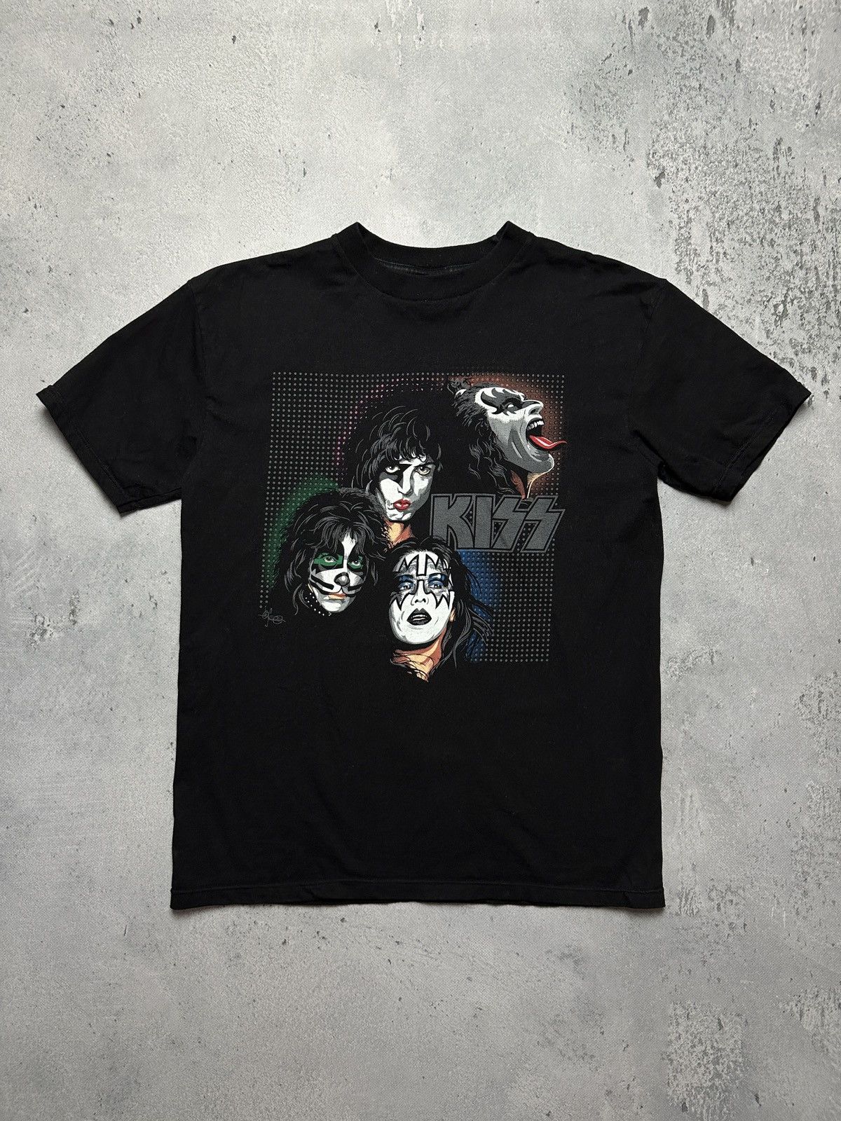 KISS☆鬼フェード 2003 バンドTシャツ☆黒☆XL☆USA VINTAGE