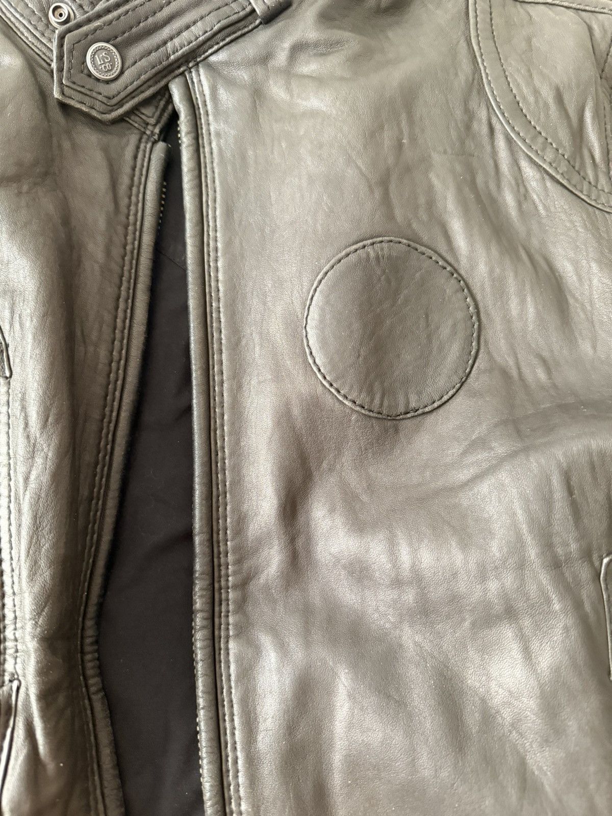 Levi's Vintage Levis round patch moto leather jacket Size US S / EU 44-46 / 1 - 3 Thumbnail