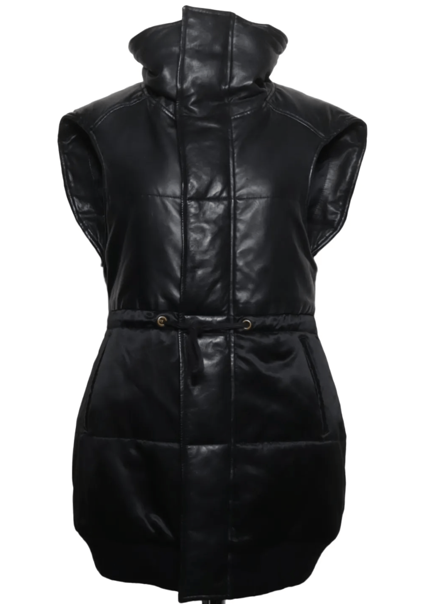 SKINGRAFT Leather Puffer Vest Black Size S, Skingraft – Size S / US 4 / IT 40 - 3 Thumbnail