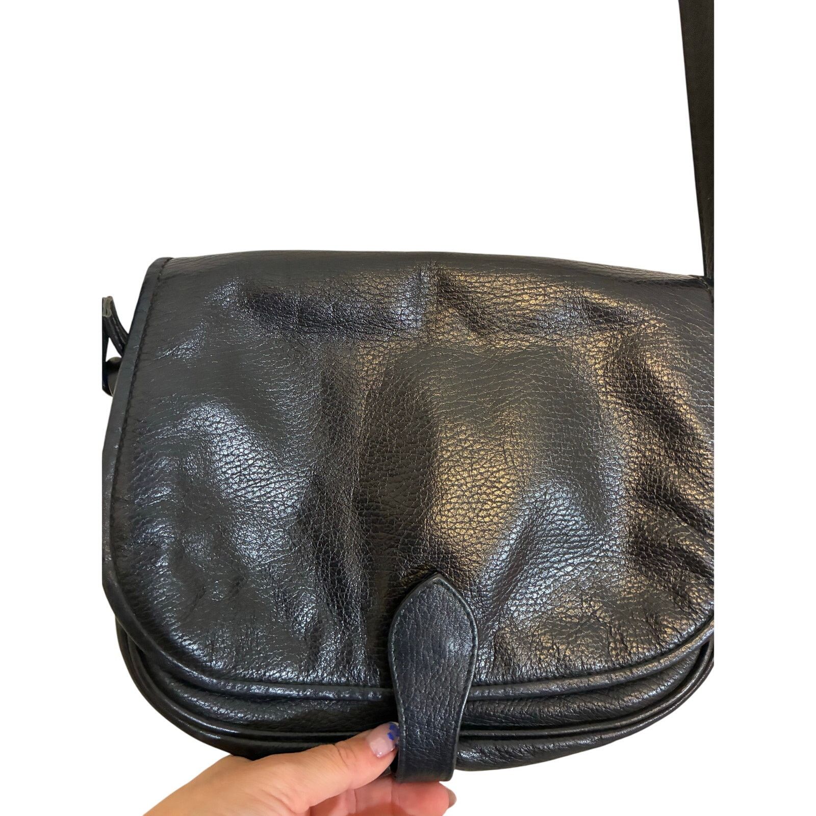 Other John A Brown Women's Black Genuine Leather Crossbody Bag Size ONE SIZE - 2 Thumbnail