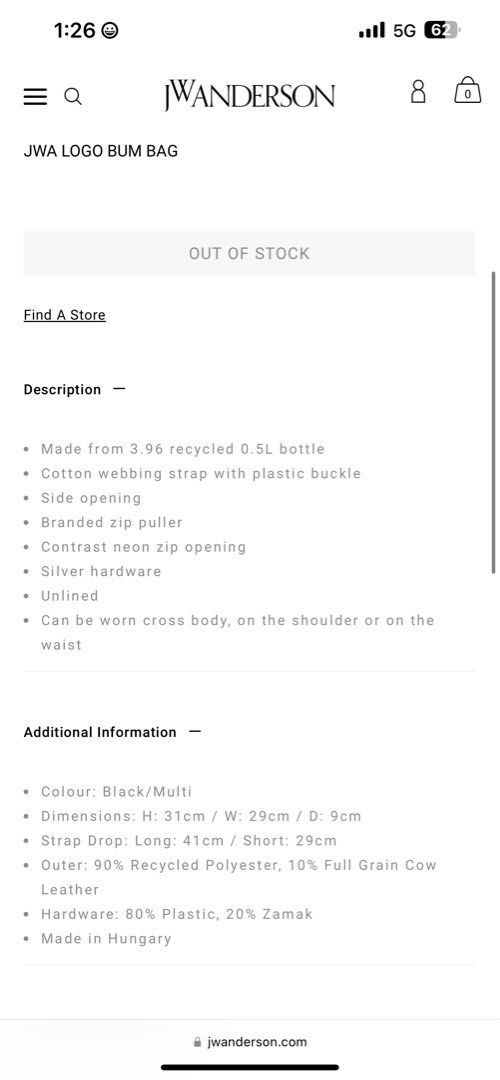 JW Anderson JW Anderson bum bag Size ONE SIZE - 8 Thumbnail