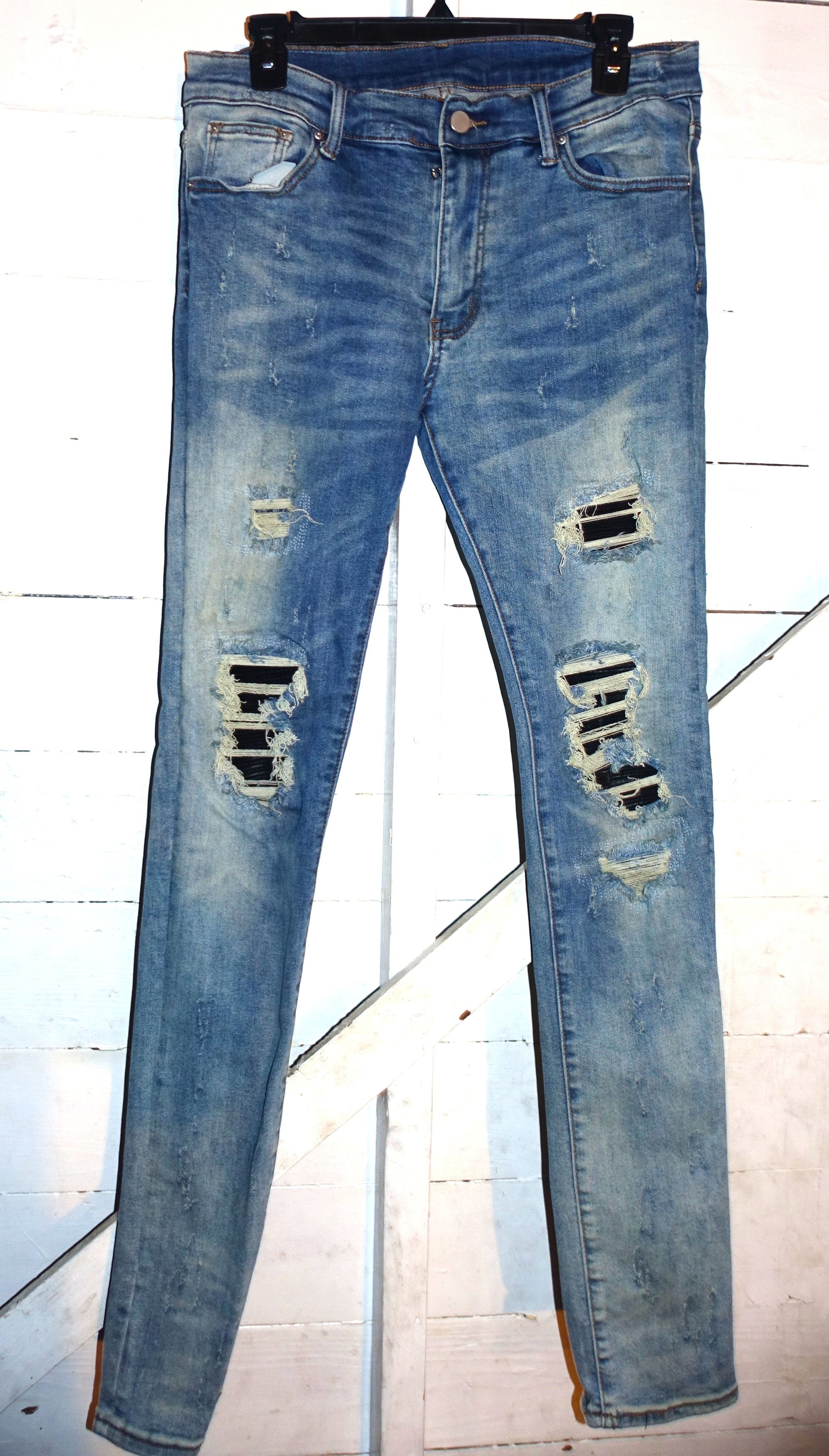 MNML MNML Distressed Skinny Jeans 32 | Grailed
