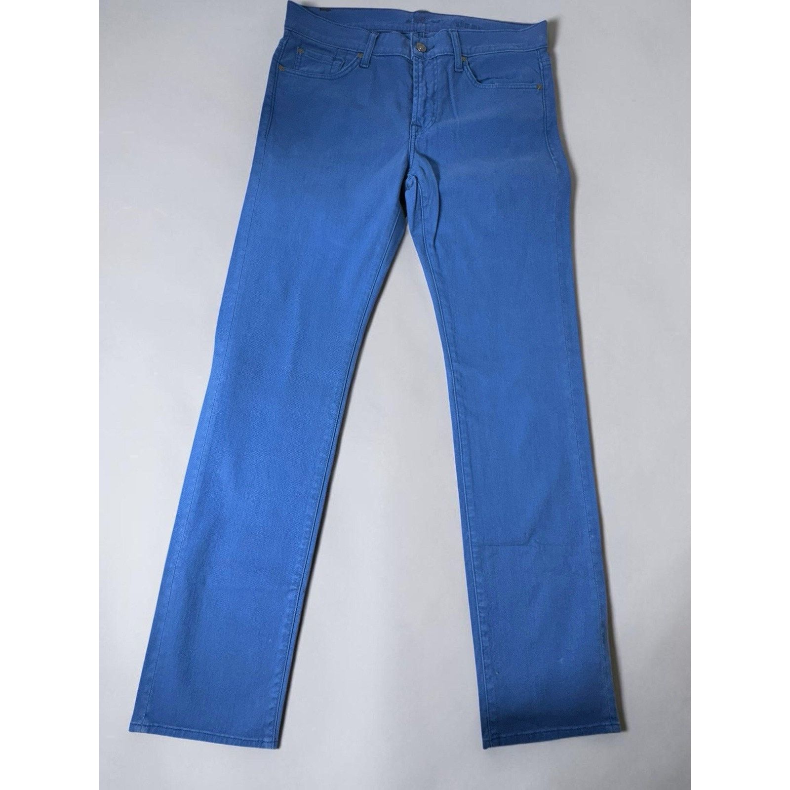 7 For All Mankind 7 For All Mankind Slimmy Jeans 32x33 Blue Slim Fit Stretch Size US 32 / EU 48 - 1 Thumbnail