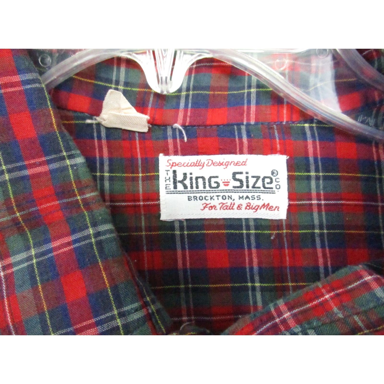 Vintage King Size Shirt 3XL Big & Tall Long Sleeve Western Pearl Snap Blue Red Mens Shirt Size US XXL / EU 58 / 5 - 4 Thumbnail