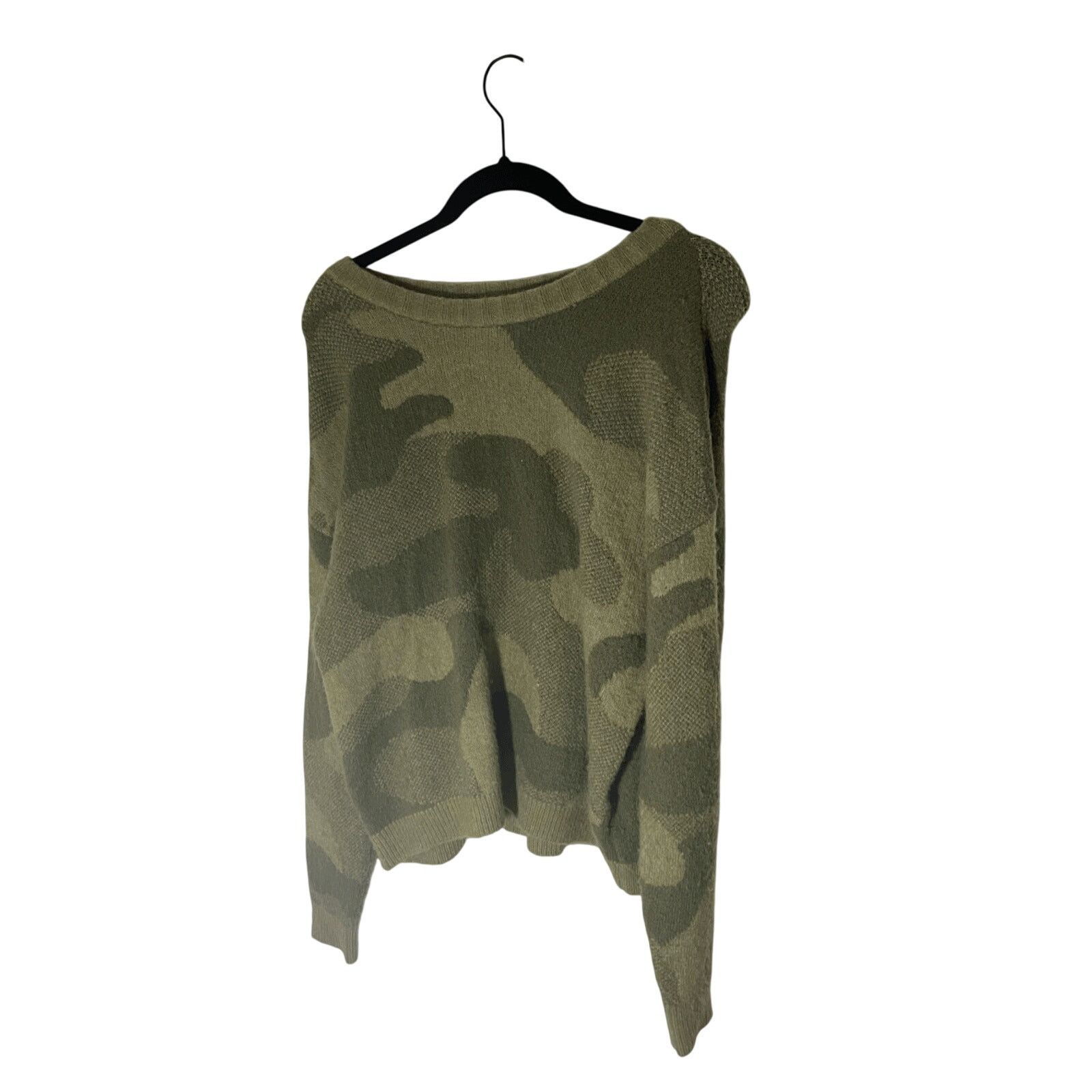 Lucky Brand Lucky Brand Green Camo Crew Neck Sweater Oversized Size S Size S / US 4 / IT 40 - 1 Thumbnail
