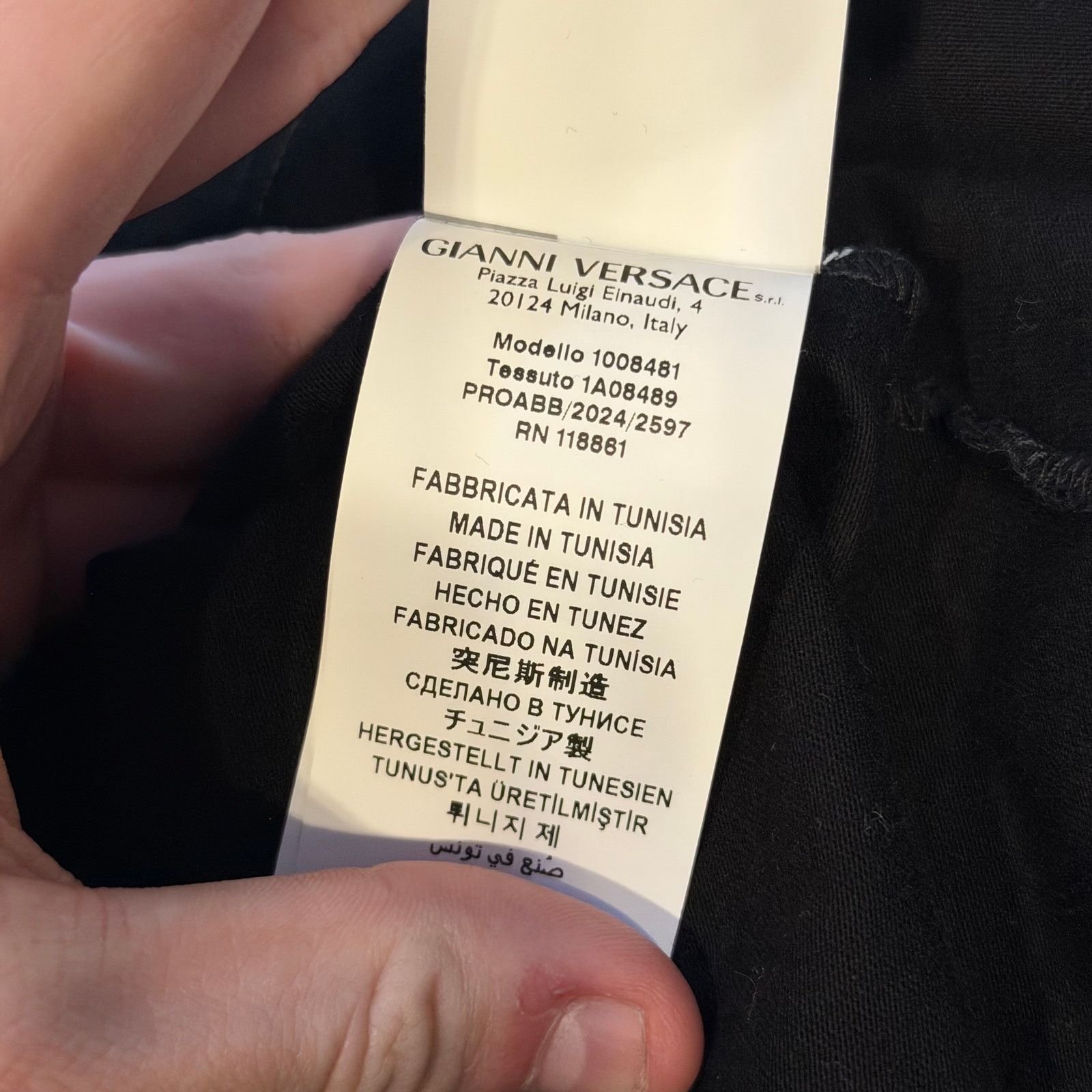 Versace Versace Embroidered Pocket Logo T-Shirt Size US XXL / EU 58 / 5 - 5 Thumbnail