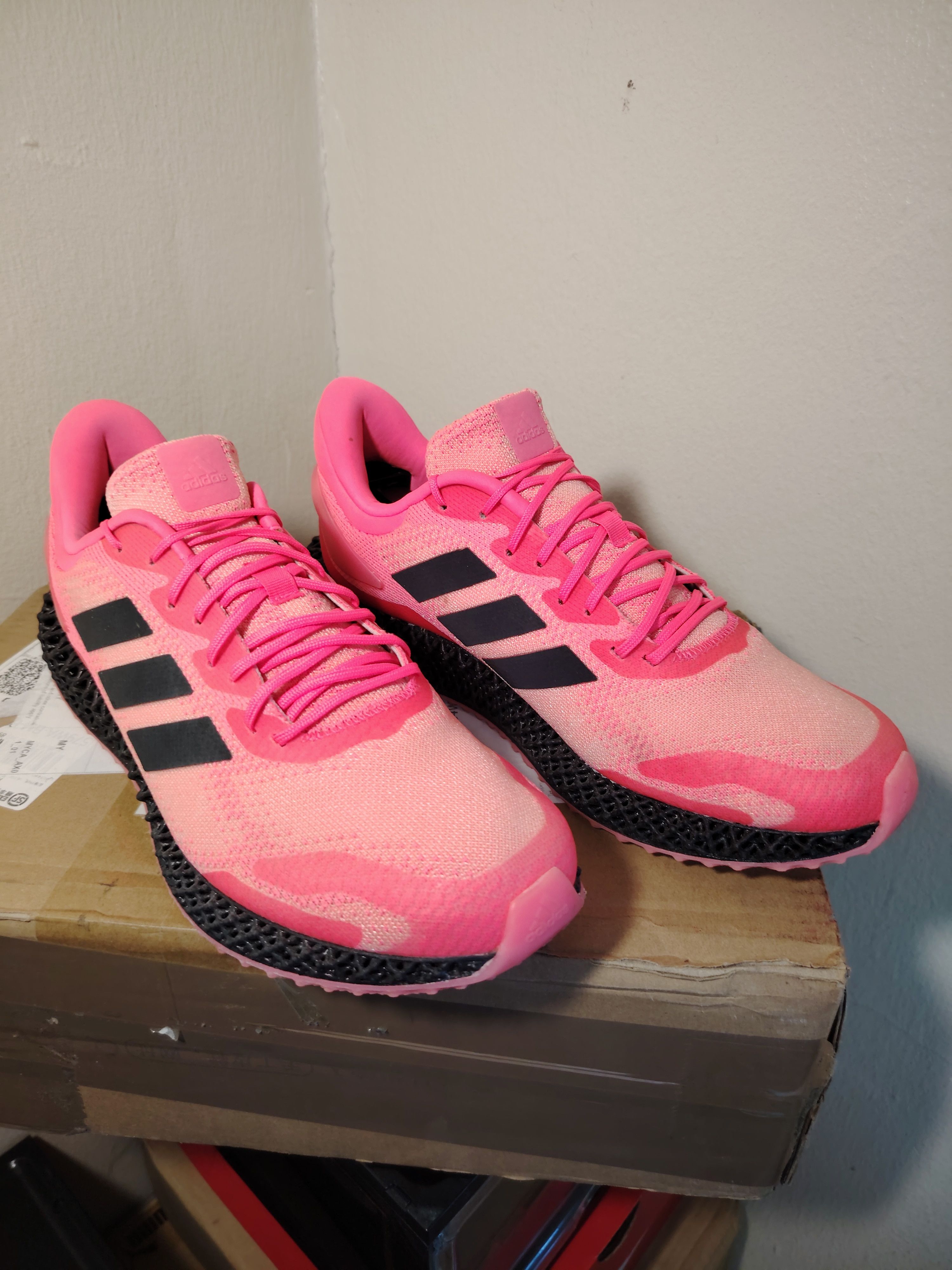 Adidas Adidas 4D Runner Signal Pink Free Shipping Size US 8.5 / EU 41-42 - 2 Thumbnail